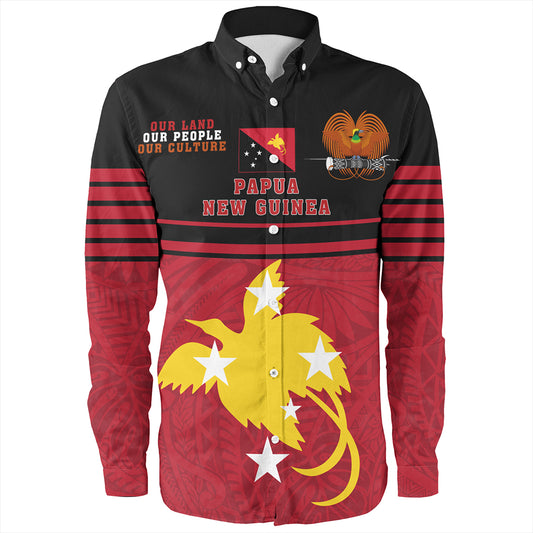Papua New Guinea Long Sleeve Shirt Our Land Our People Our Culture