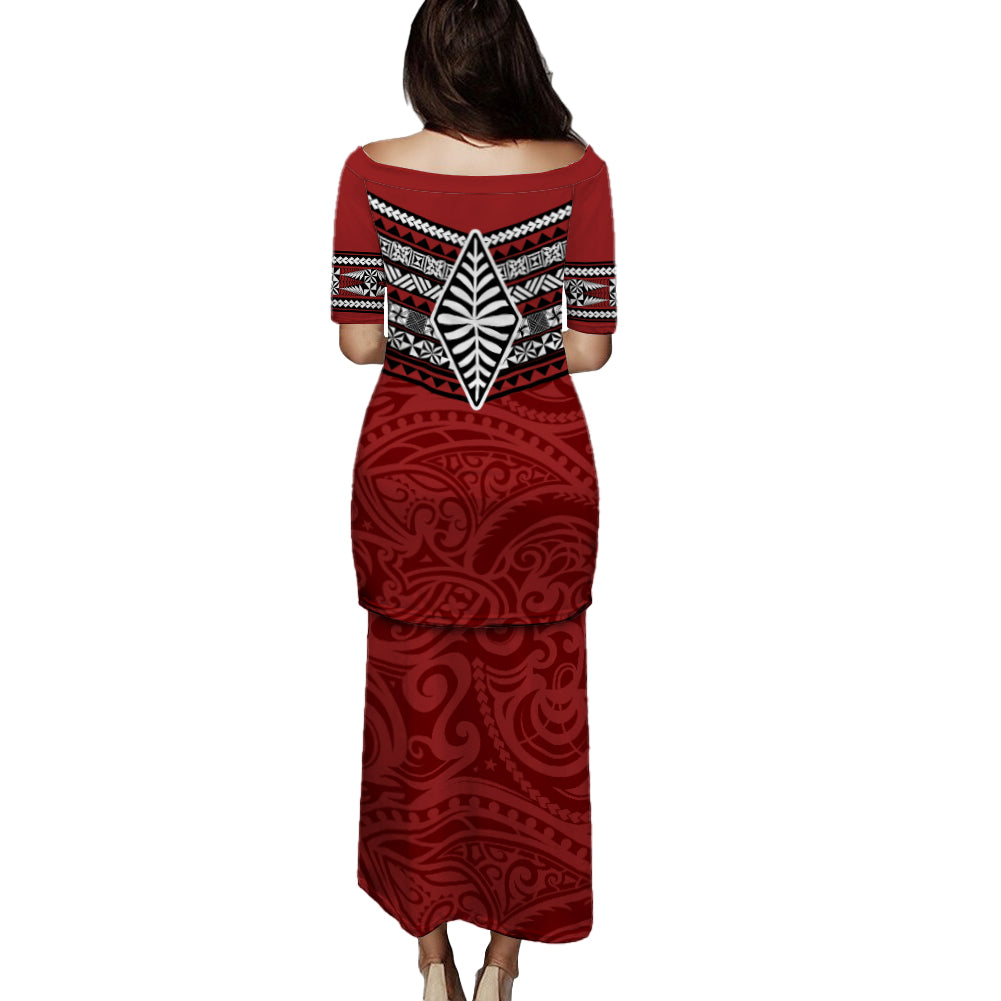 Tonga Puletasi Ngatu Polynesian Pattern
