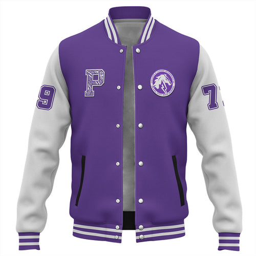 Hawaii Baseball Jacket Pearl City High School Polynesian Letters Style