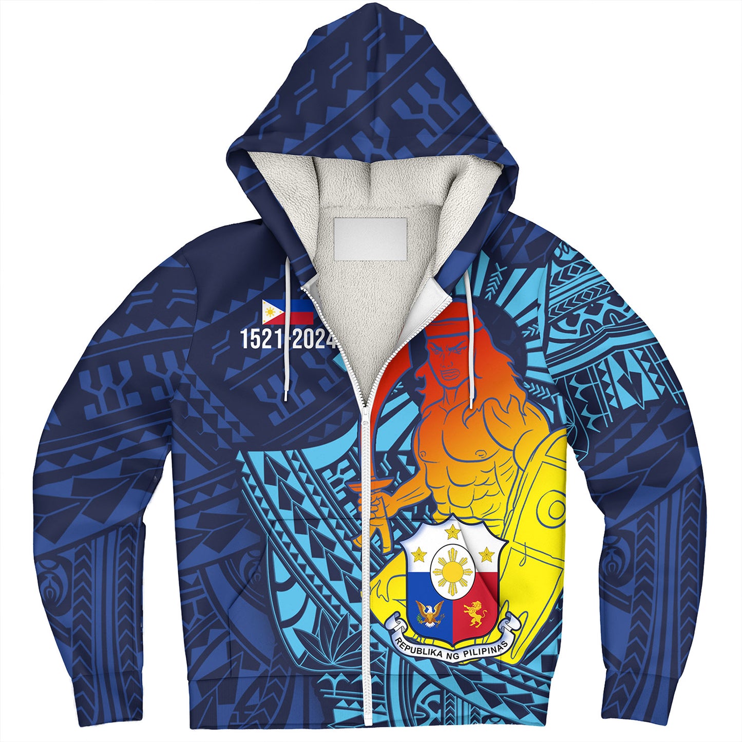 Philippines Filipinos Sherpa Hoodie King Lapu Lapu Special Style
