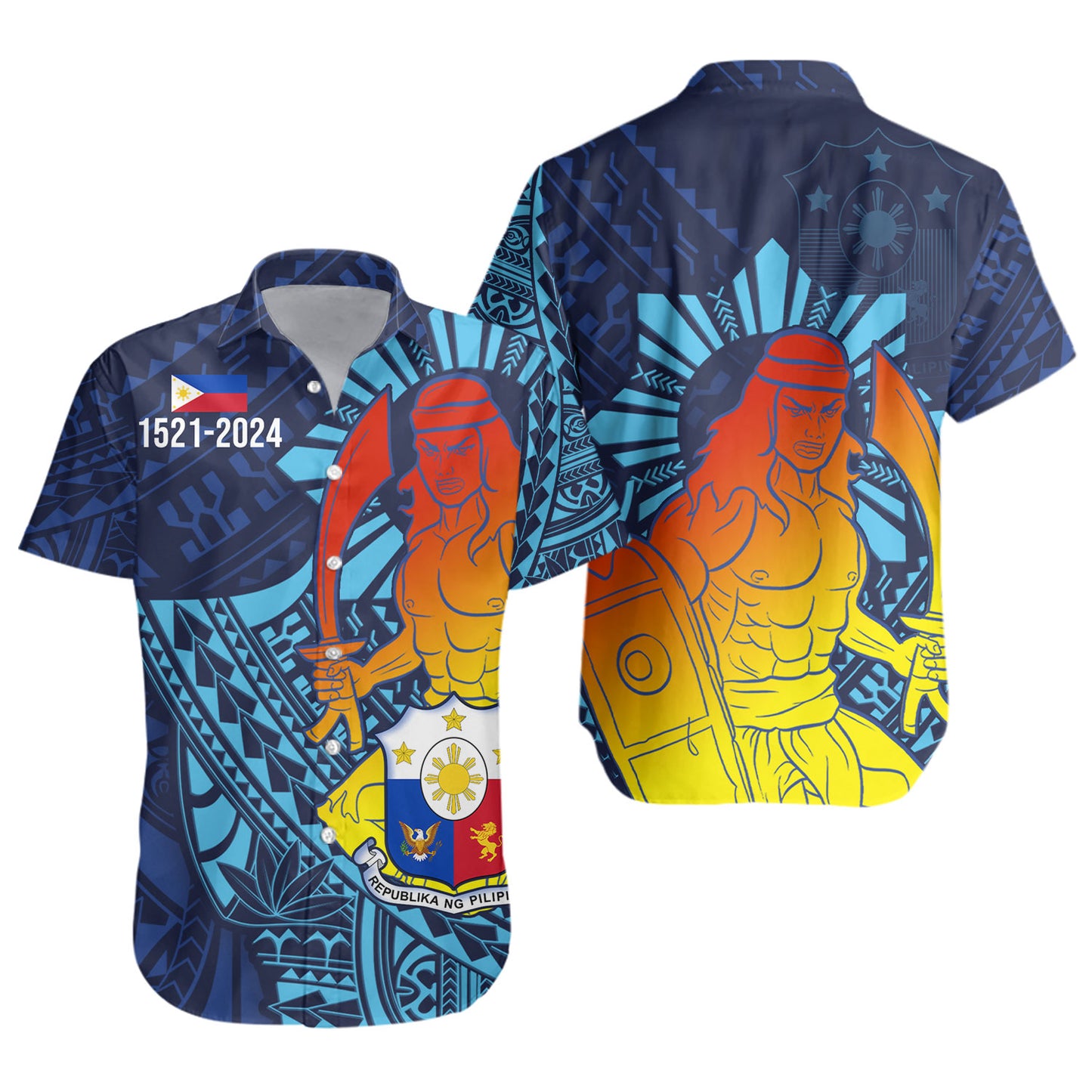 Philippines Filipinos Short Sleeve Shirt King Lapu Lapu Special Style