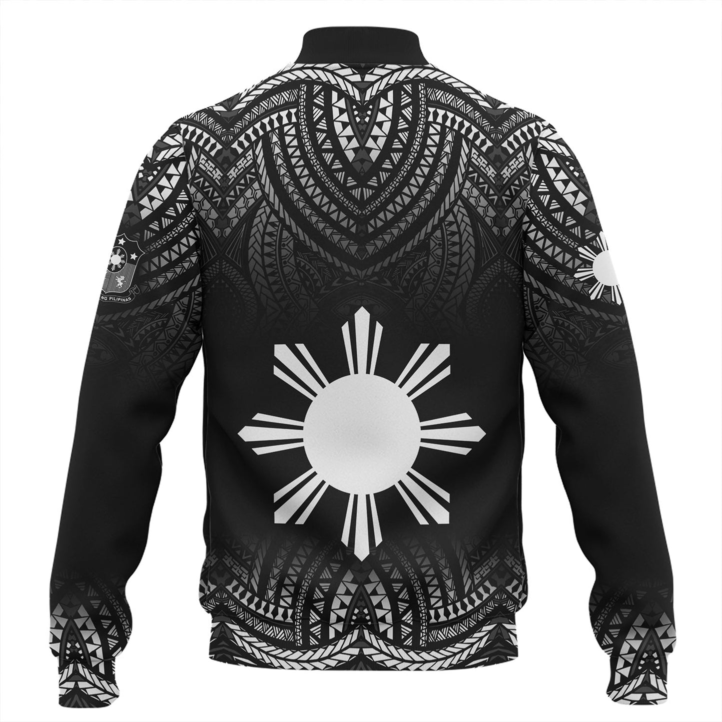 Philippines Filipinos Custom Personalised Baseball Jacket Filipino Black Fog Style
