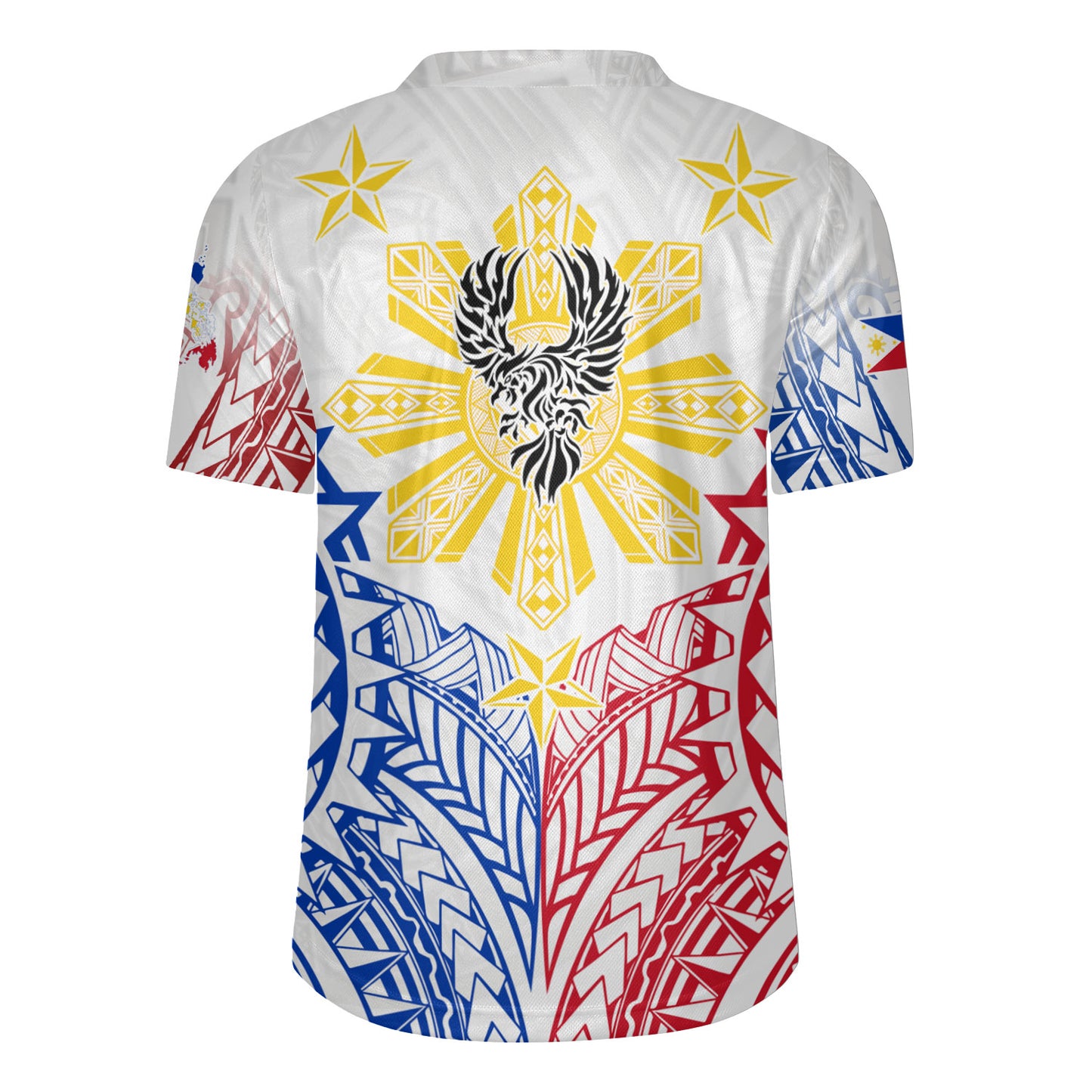 Philippines Filipinos Custom Personalised Rugby Jersey Filipino Sun with Eagle Style