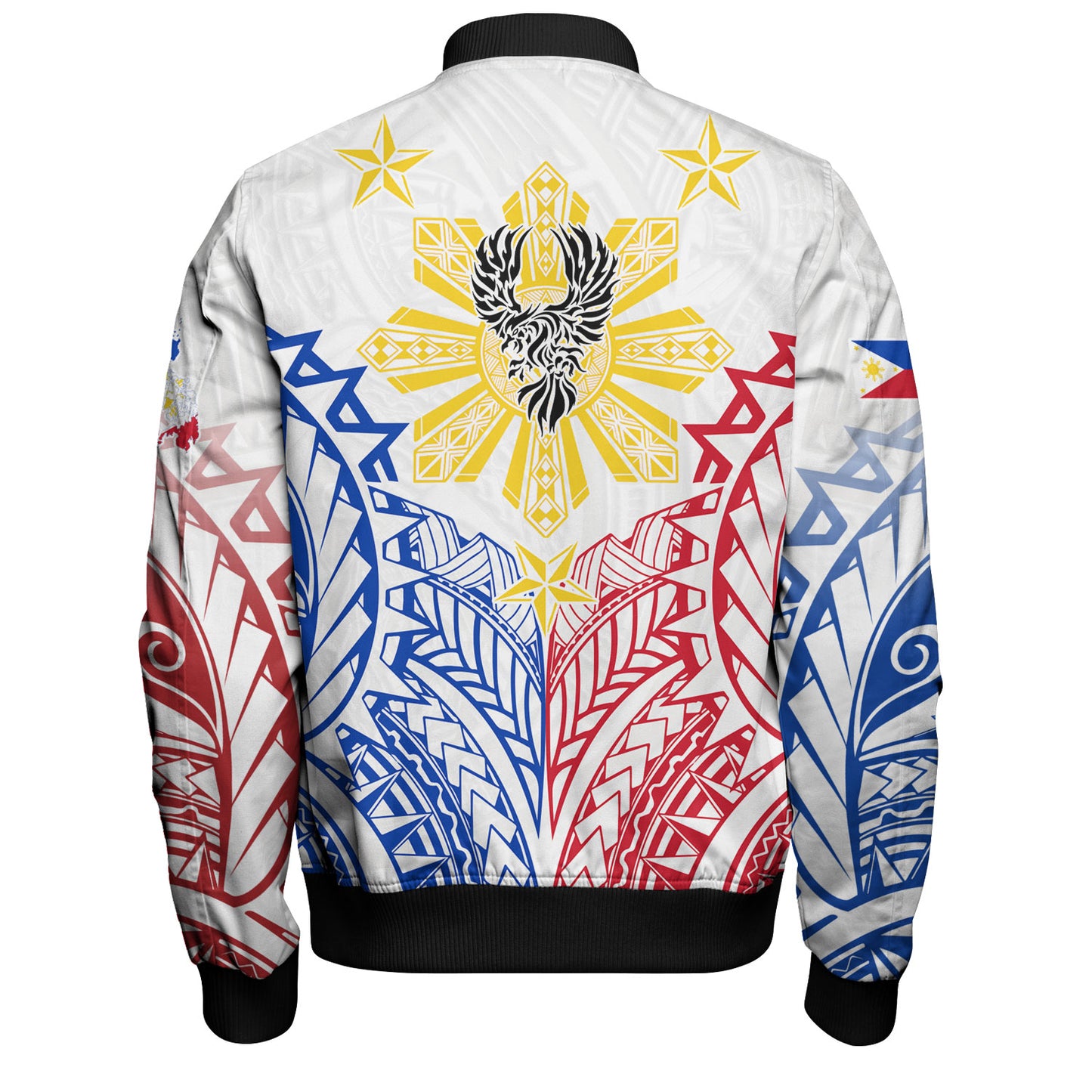 Philippines Filipinos Custom Personalised Bomber Jacket Filipino Sun with Eagle Style