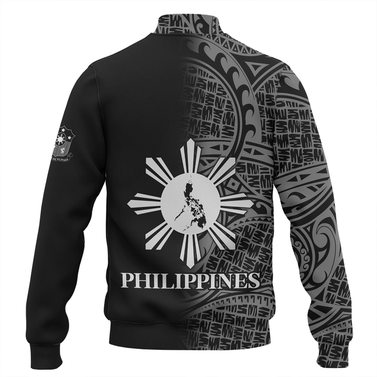 Philippines Filipinos Custom Personalised Baseball Jacket Filipinos Sun And Map Half Style