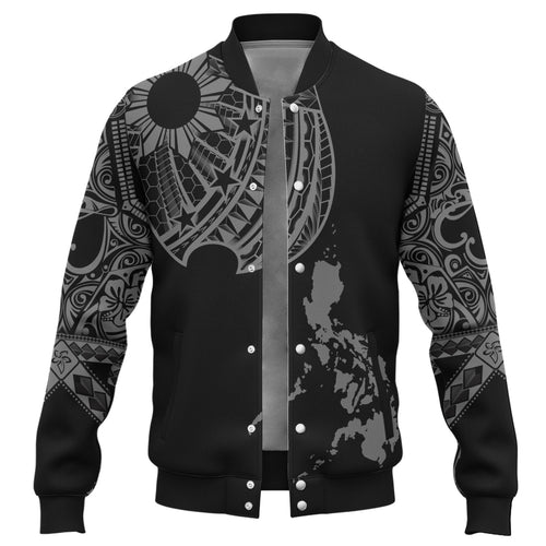 Philippines Filipinos Custom Personalised Baseball Jacket Filipinos Sun Tatau Tribal Patterns