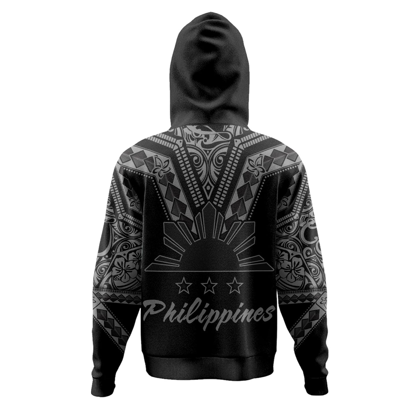 Philippines Filipinos Custom Personalised Hoodie Filipinos Sun Tatau Tribal Patterns