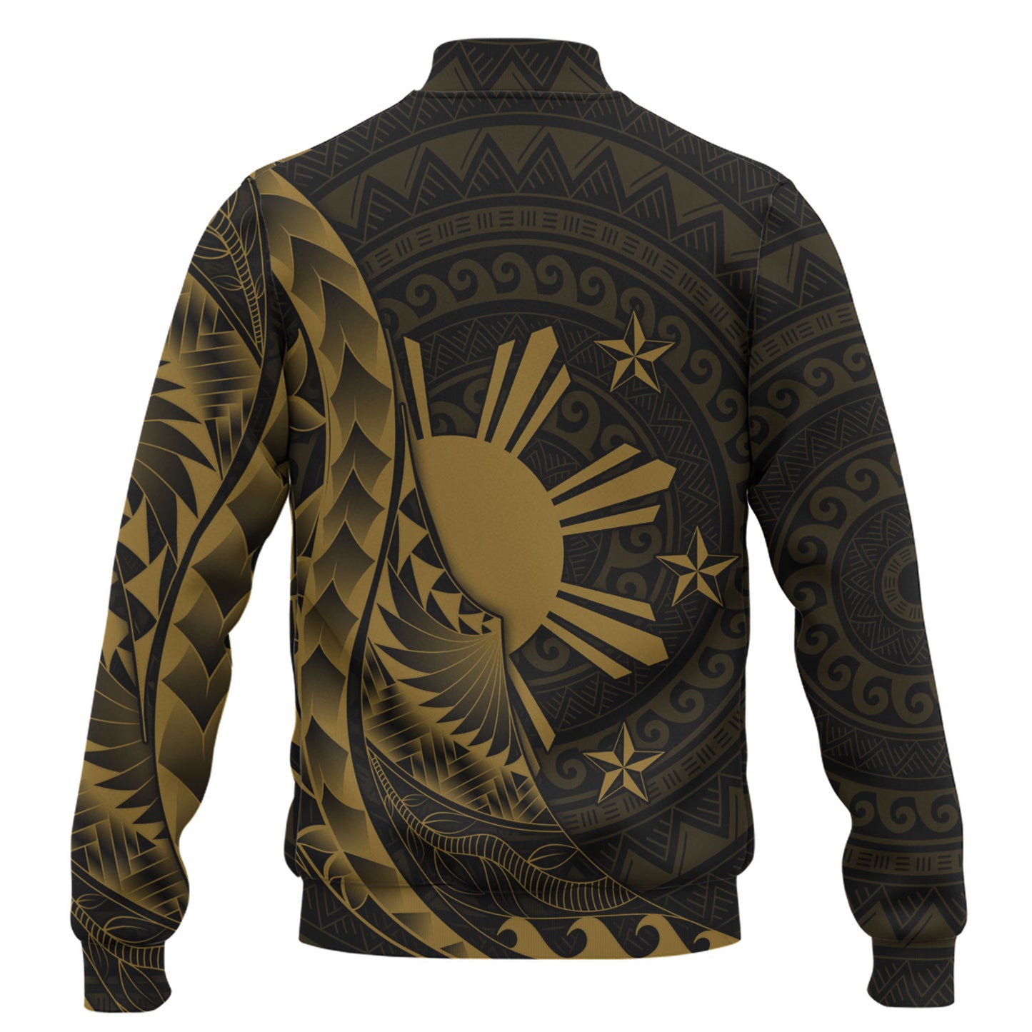 Philippines Filipinos Custom Personalised Baseball Jacket Filipinos Sun Tribal Patterns Style
