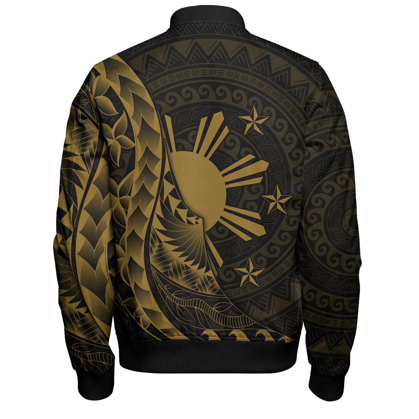 Philippines Filipinos Custom Personalised Bomber Jacket Filipinos Sun Tribal Patterns Style