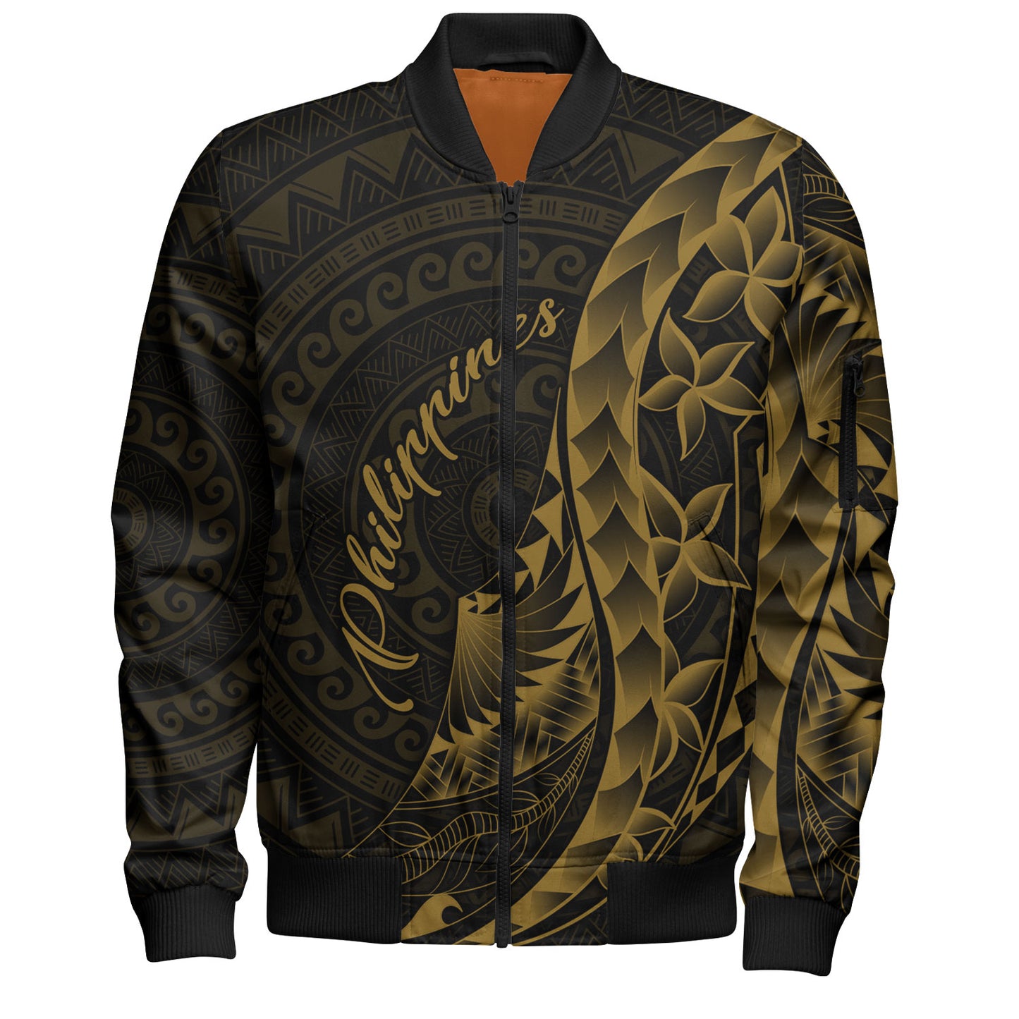 Philippines Filipinos Custom Personalised Bomber Jacket Filipinos Sun Tribal Patterns Style