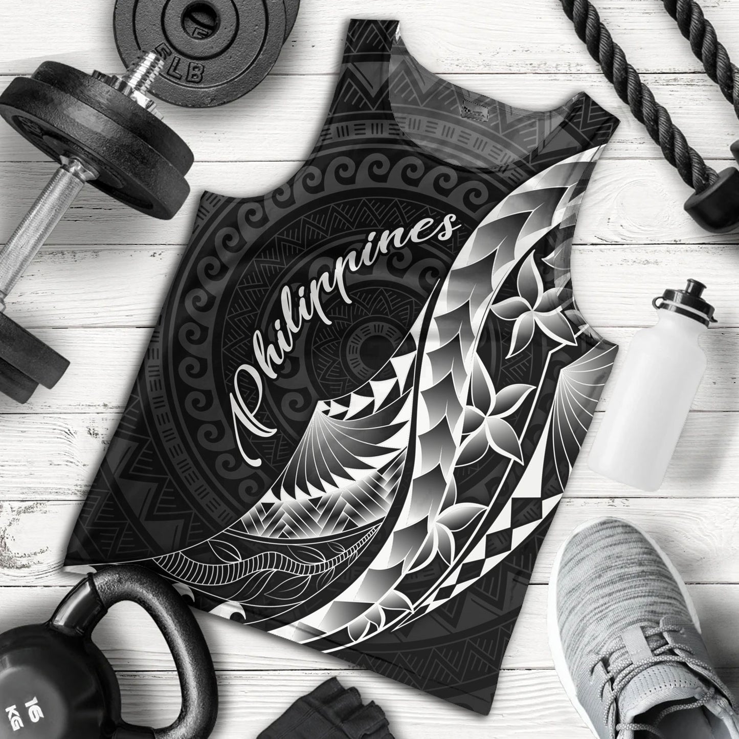 Philippines Filipinos Custom Personalised Tank Top Filipinos Sun Tribal Patterns Style