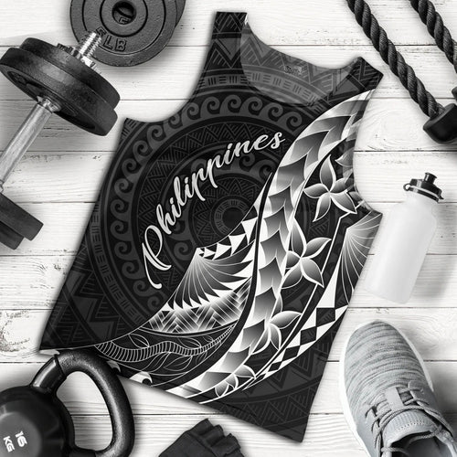 Philippines Filipinos Custom Personalised Tank Top Filipinos Sun Tribal Patterns Style