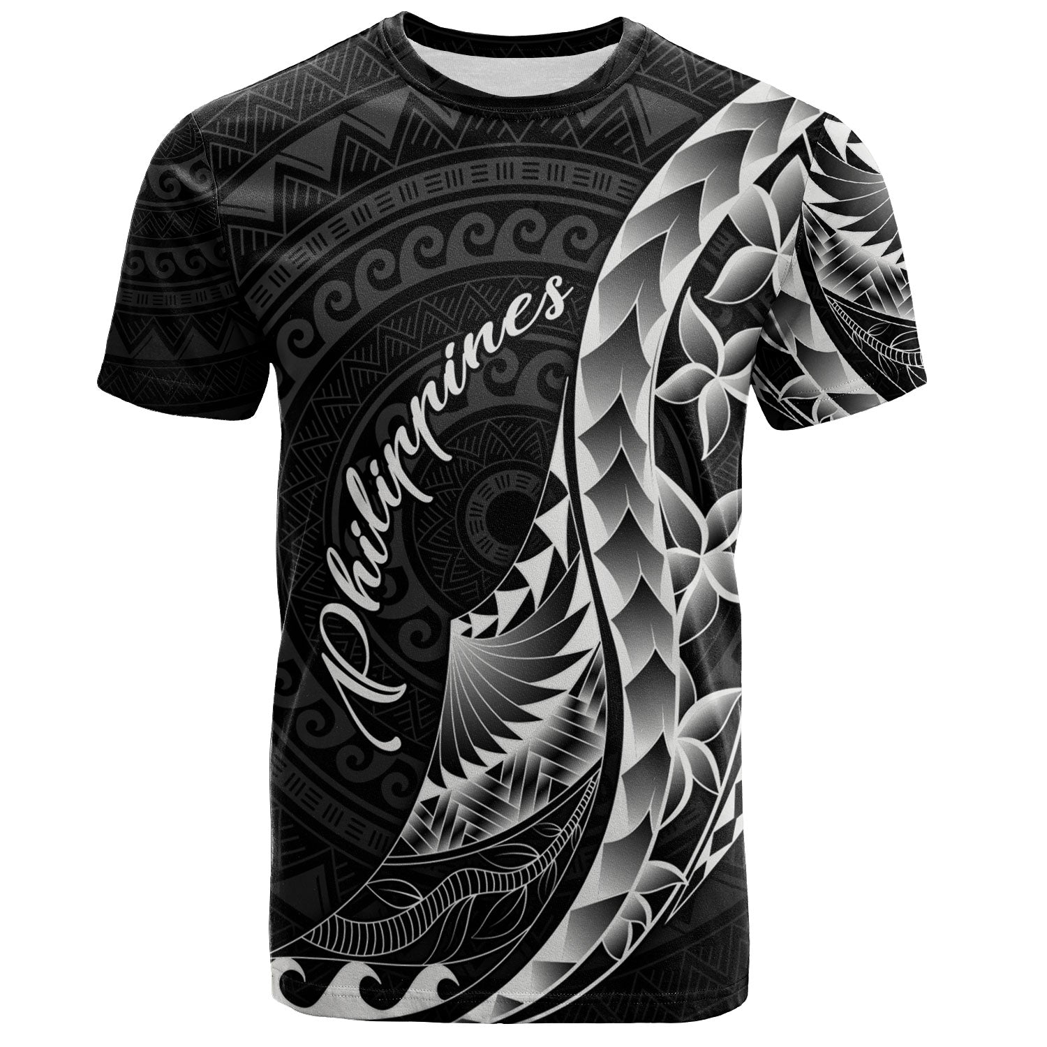 Philippines Filipinos Custom Personalised T-Shirt Filipinos Sun Tribal Patterns Style