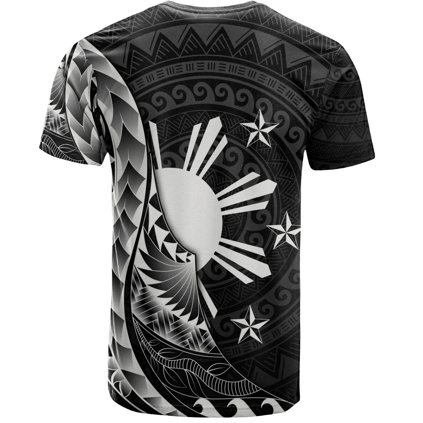 Philippines Filipinos Custom Personalised T-Shirt Filipinos Sun Tribal Patterns Style