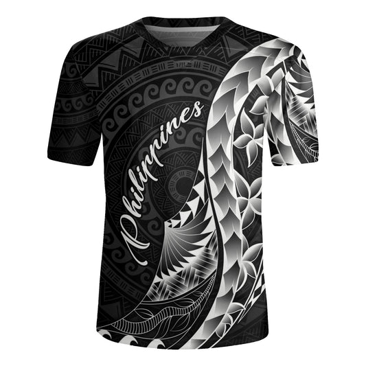 Philippines Filipinos Custom Personalised Rugby Jersey Filipinos Sun Tribal Patterns Style
