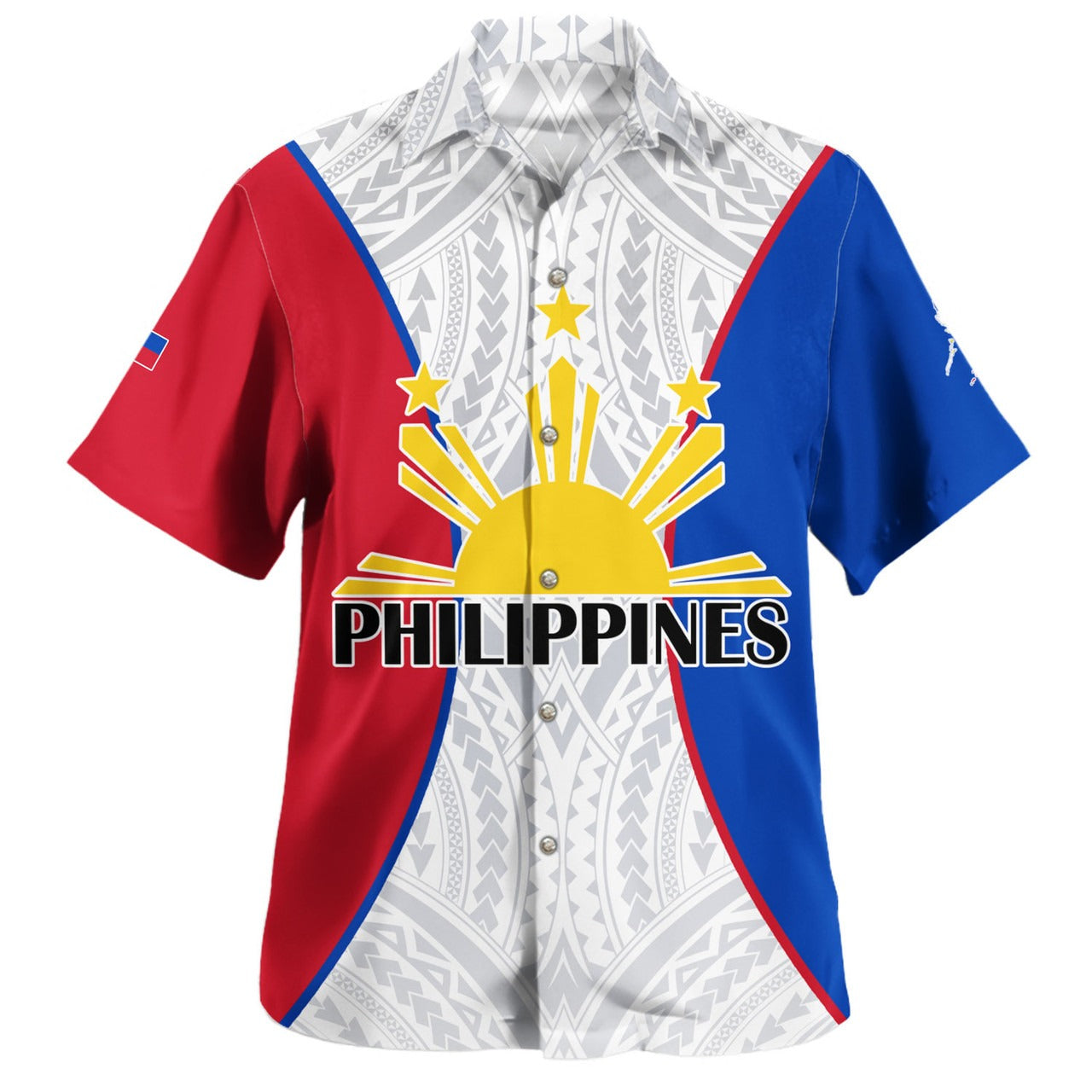 Philippines Filipinos Custom Personalised Hawaiian Shirt Flag Color Special Style