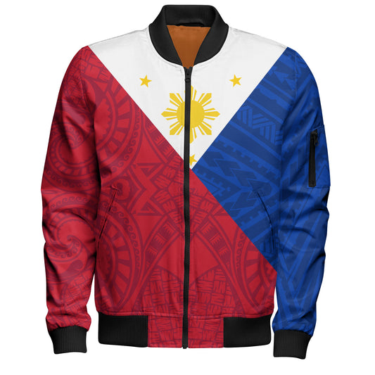 Philippines Filipinos Bomber Jacket Flag Style