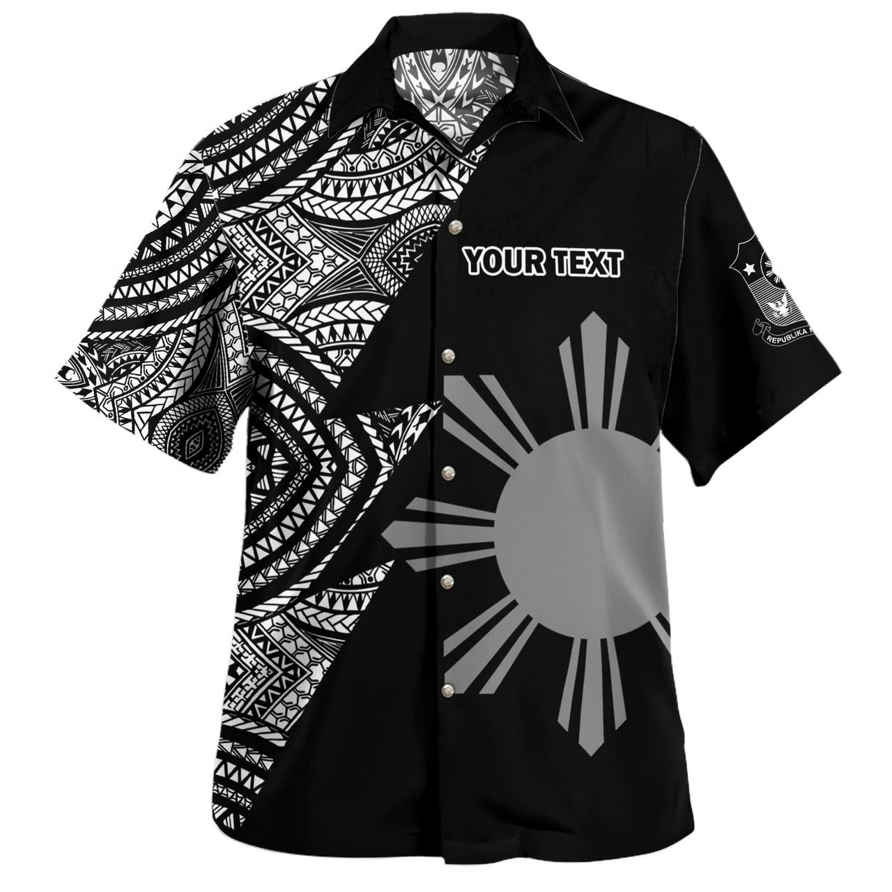 Philippines Filipinos Custom Personalised Hawaiian Shirt Flash Style