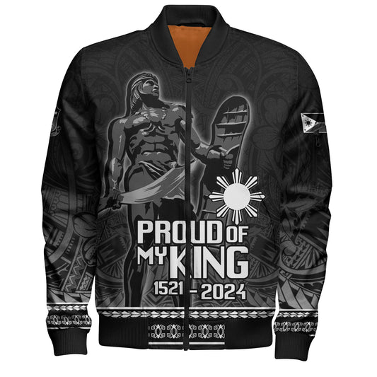 Philippines Filipinos Bomber Jacket Lapu Lapu Proud Of My King
