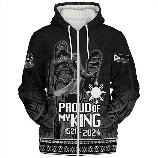Philippines Filipinos Sherpa Hoodie Lapu Lapu Proud Of My King