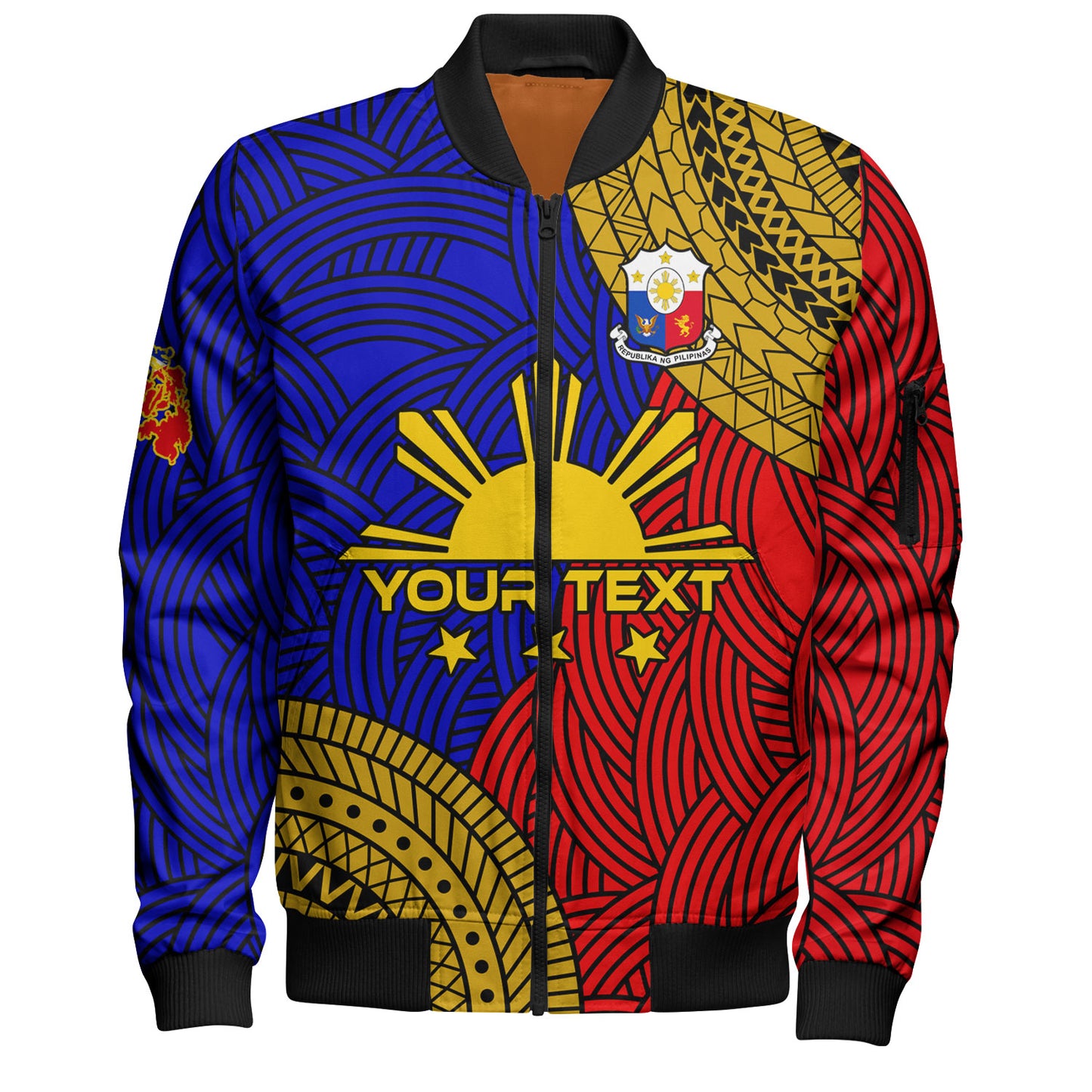 Philippines Filipinos Custom Personalised Bomber Jacket Philippines Pride