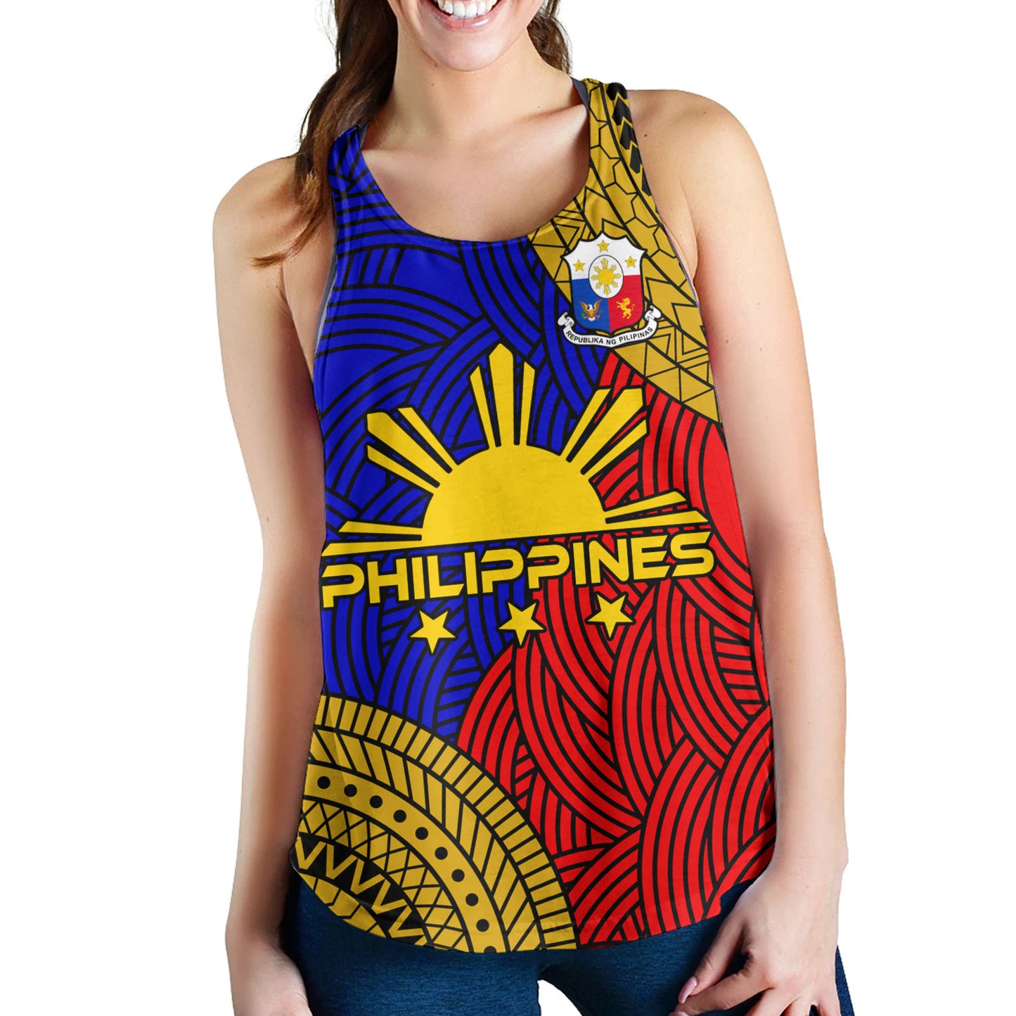 Philippines Filipinos Custom Personalised Women Tank Philippines Pride