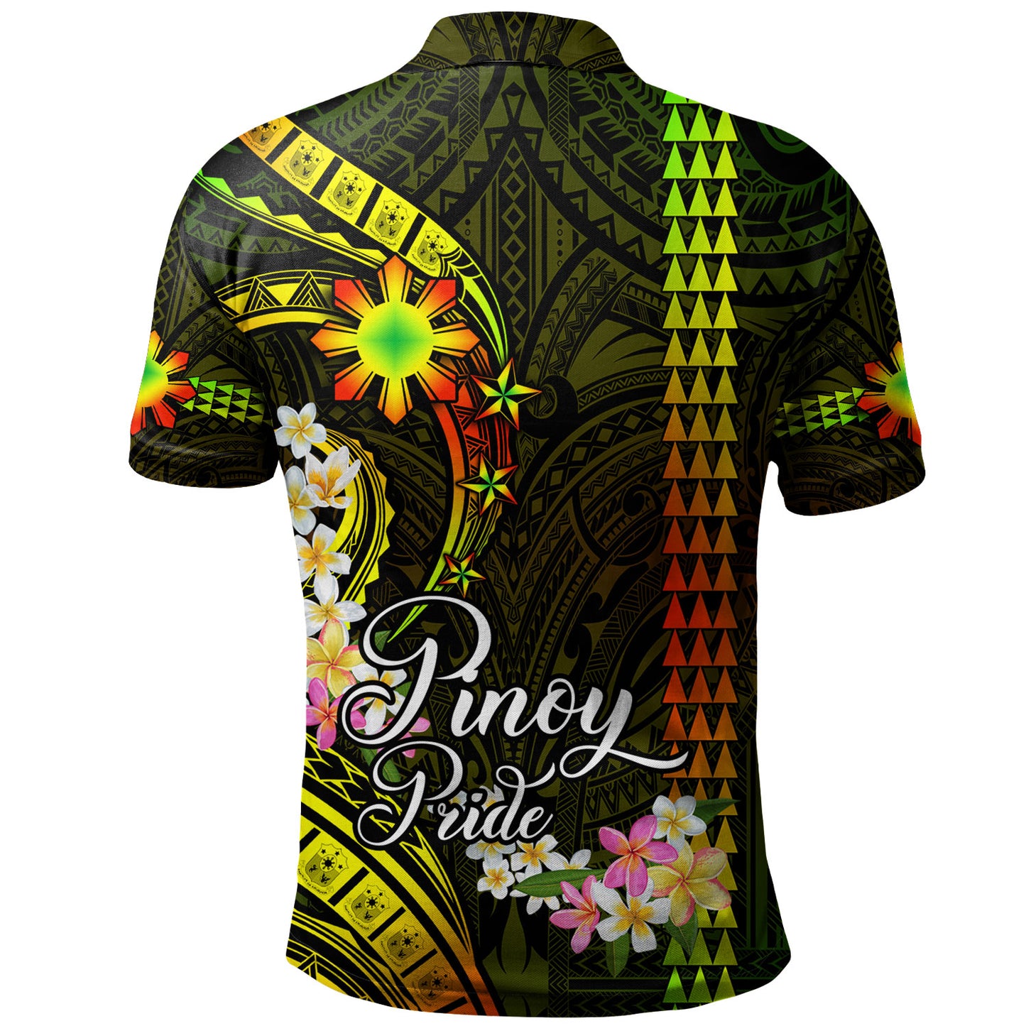 Philippines Filipinos Polo Shirt Pinoy Pride Tribal Patterns Curve Style