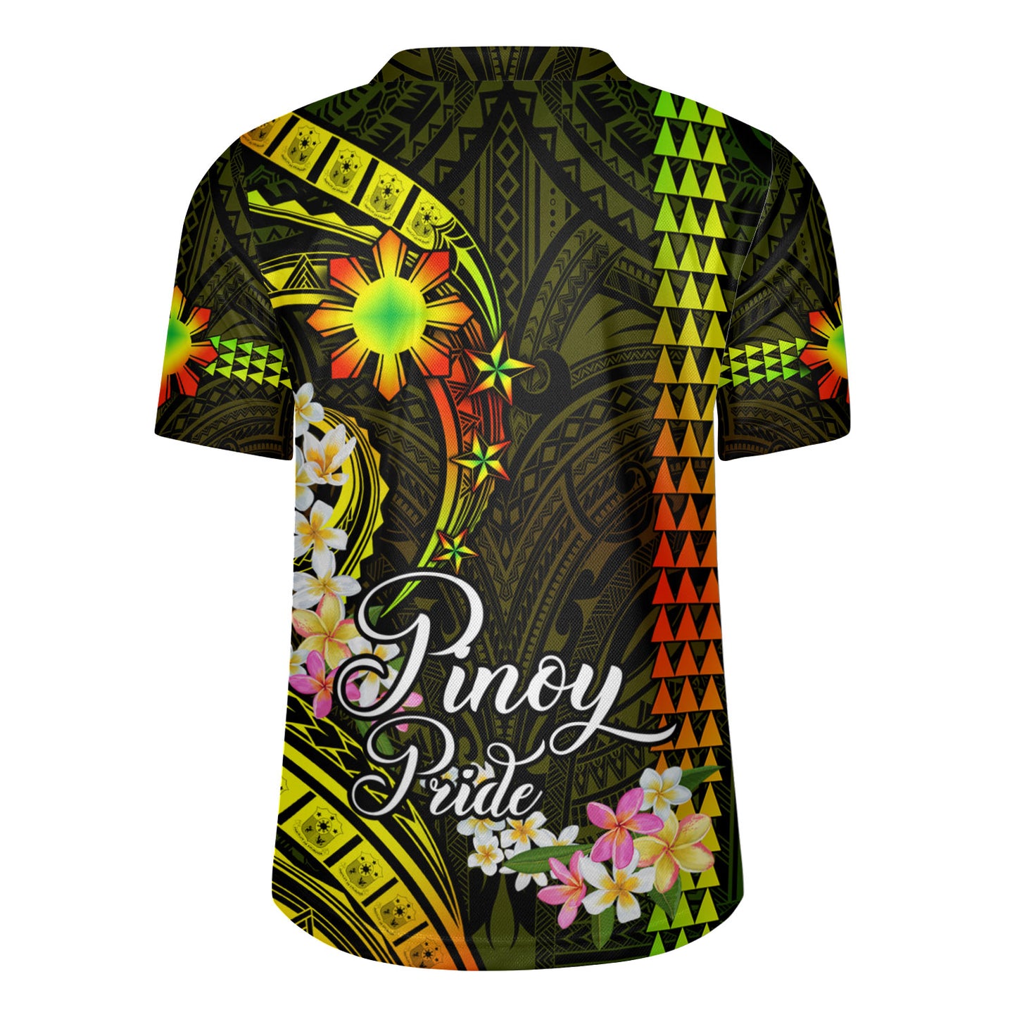 Philippines Filipinos Rugby Jersey Pinoy Pride Tribal Patterns Curve Style