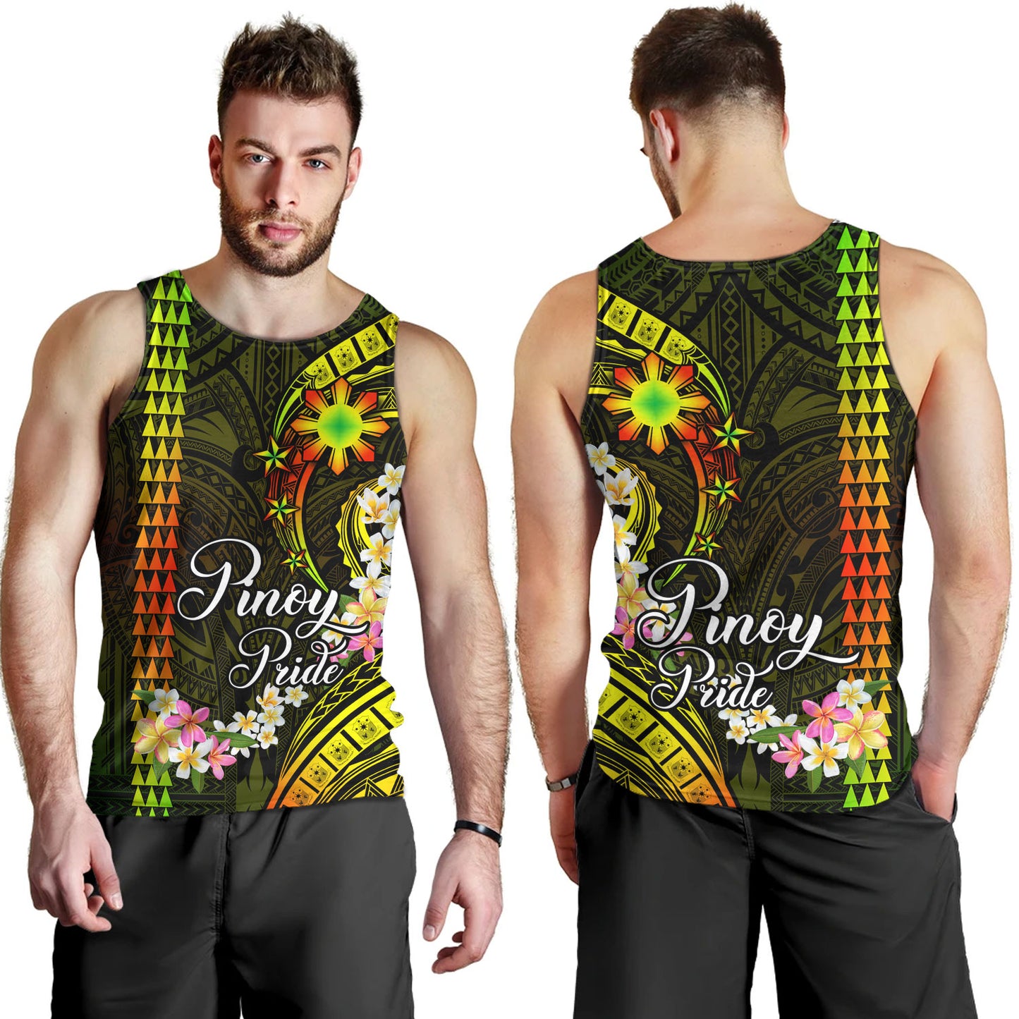 Philippines Filipinos Tank Top Pinoy Pride Tribal Patterns Curve Style