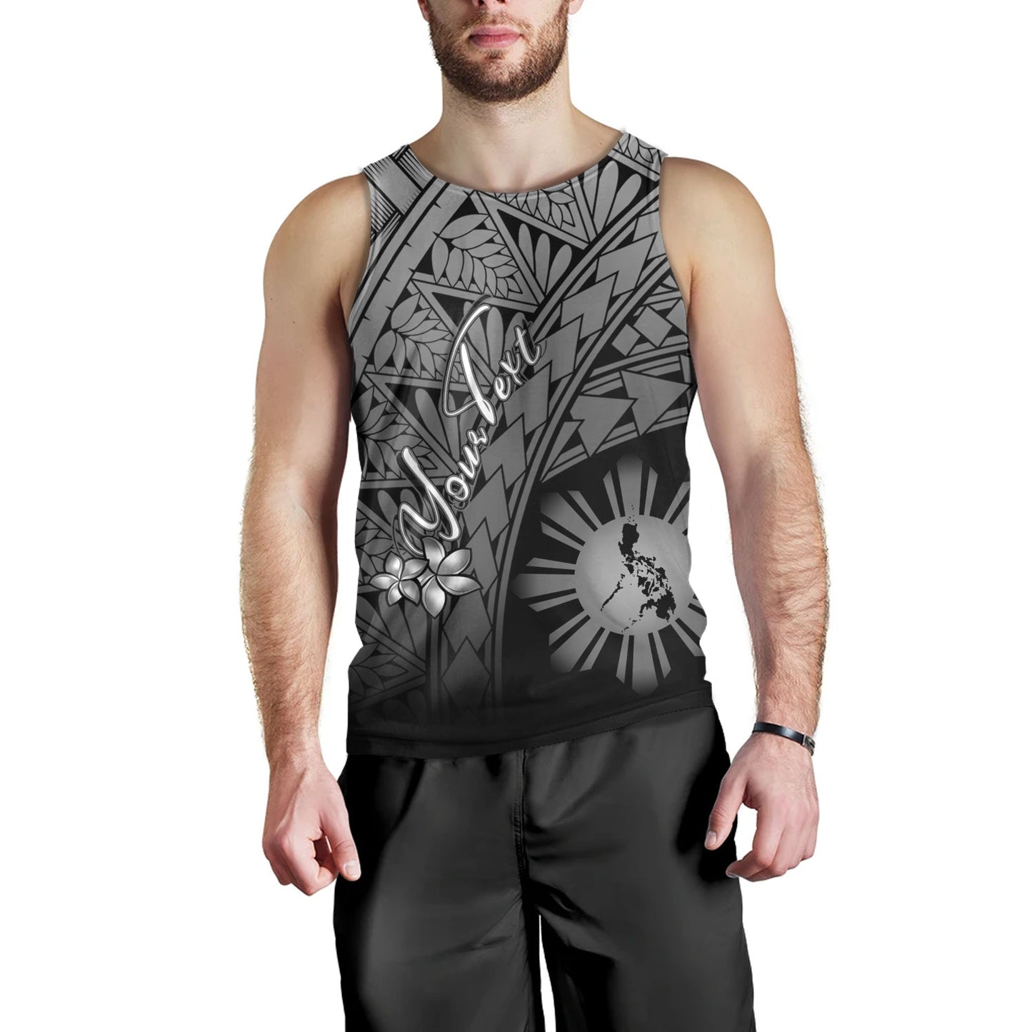 Philippines Filipinos Custom Personalised Tank Top Plumeria Tattoo Tribal