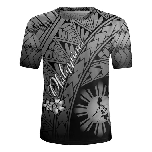 Philippines Filipinos Custom Personalised Rugby Jersey Plumeria Tattoo Tribal