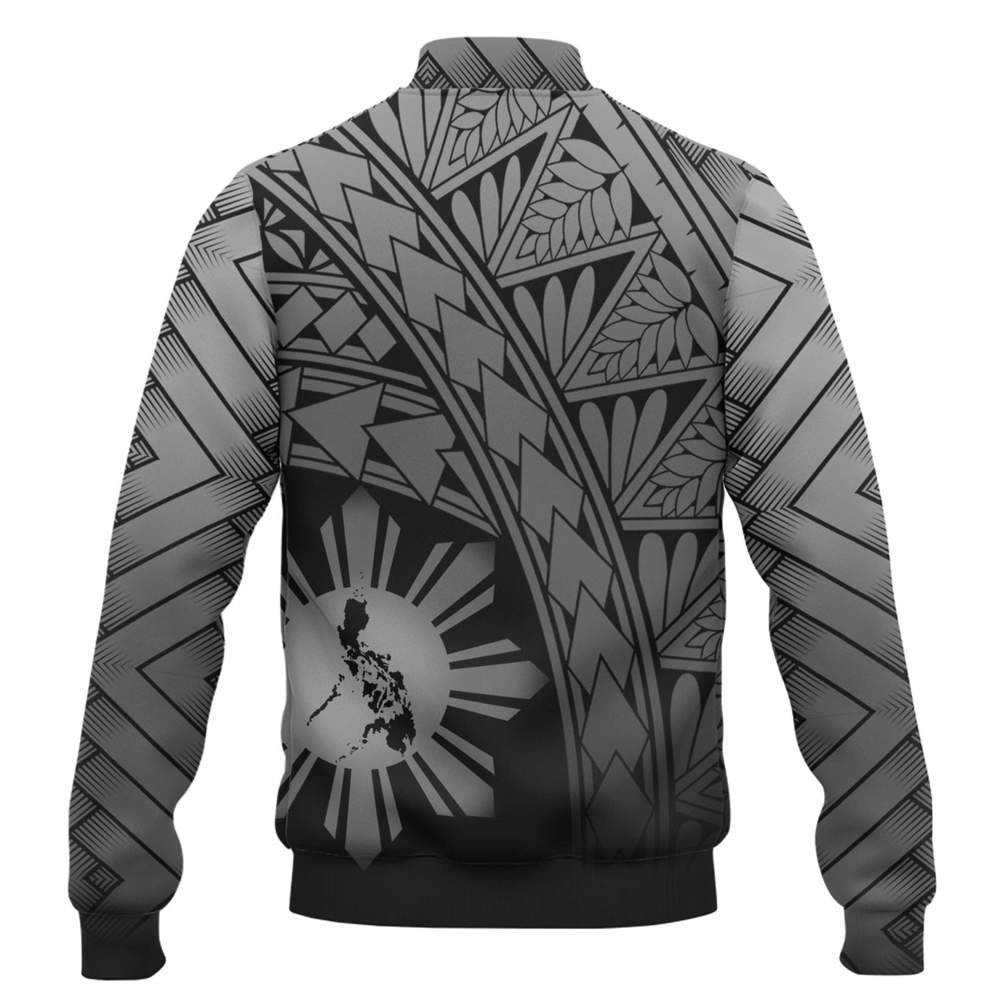 Philippines Filipinos Custom Personalised Baseball Jacket Plumeria Tattoo Tribal