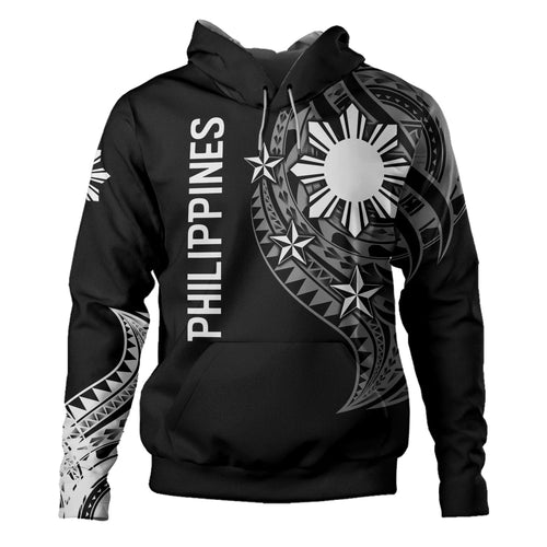 Philippines Filipinos Custom Personalised Hoodie Tatau White Pattern