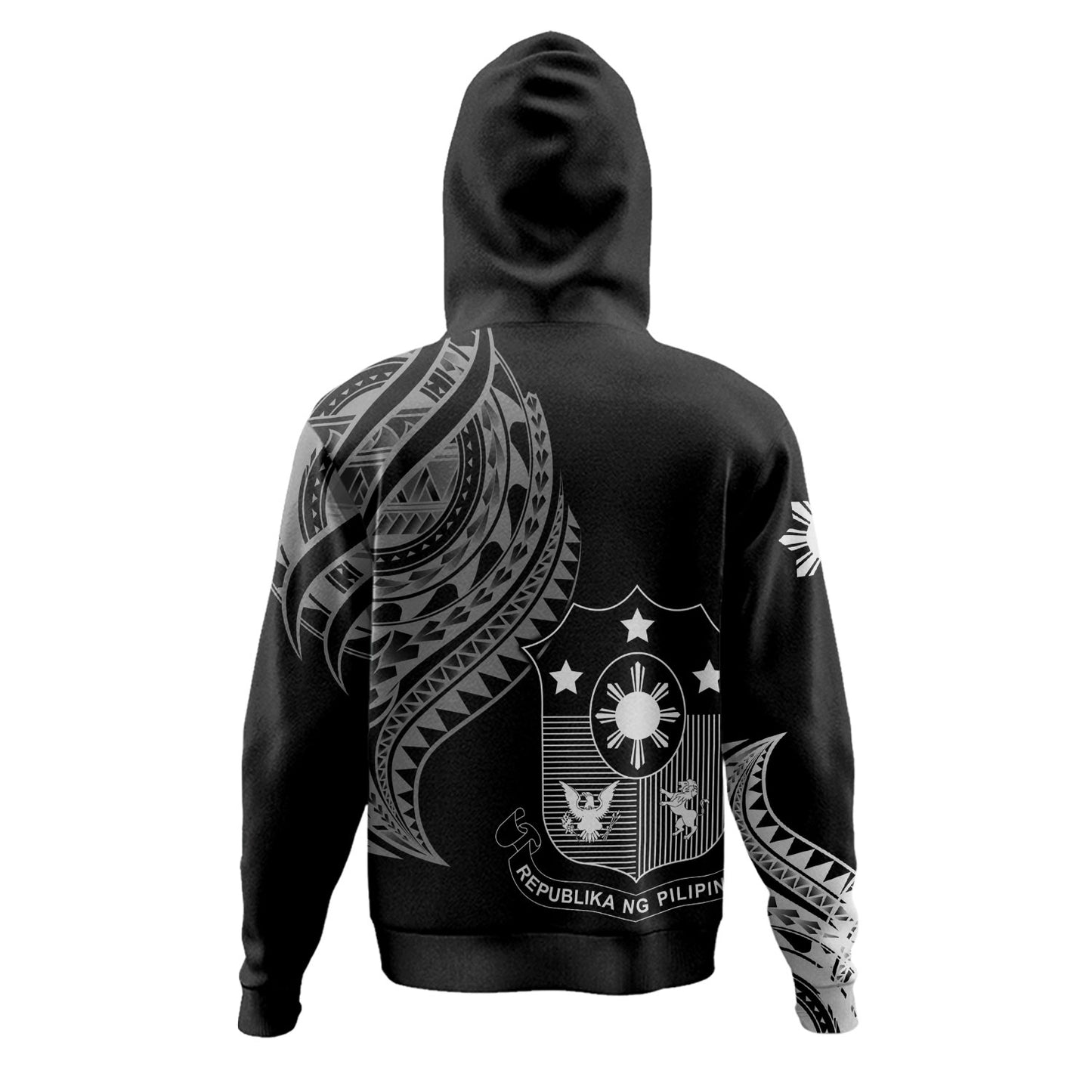 Philippines Filipinos Custom Personalised Hoodie Tatau White Pattern