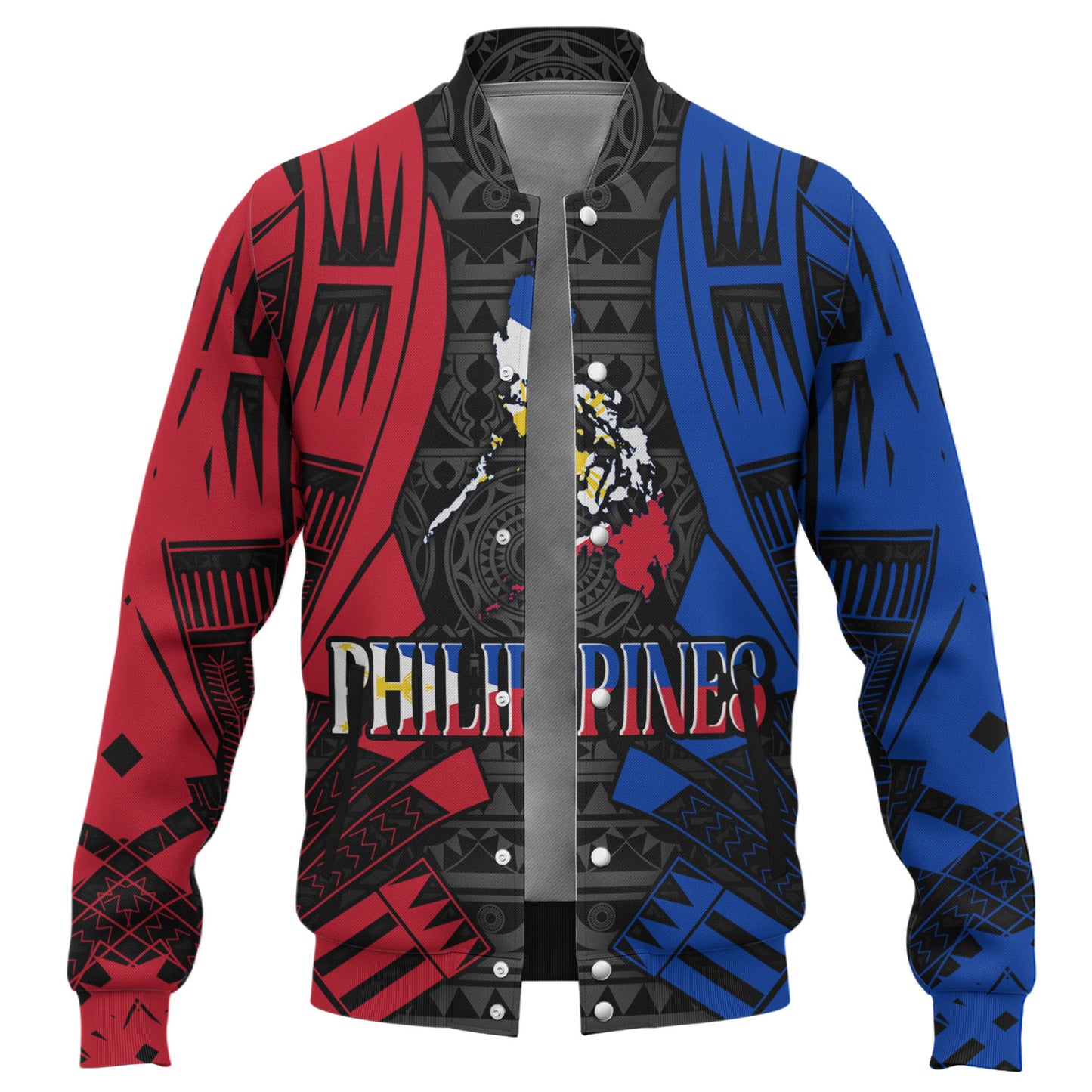 Philippines Filipinos Custom Personalised Baseball Jacket Tattoo Style