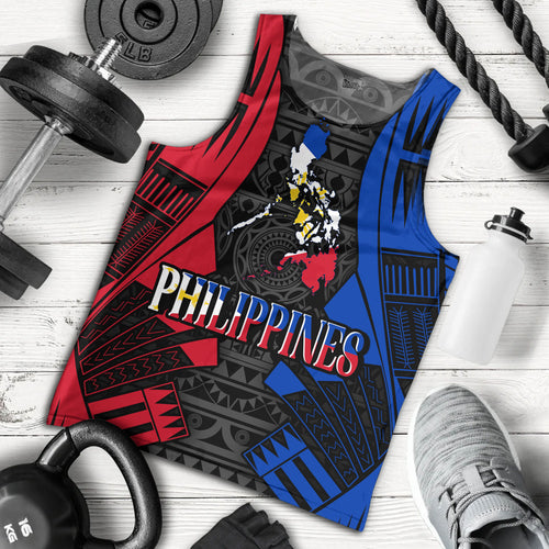 Philippines Filipinos Custom Personalised Tank Top Tattoo Style