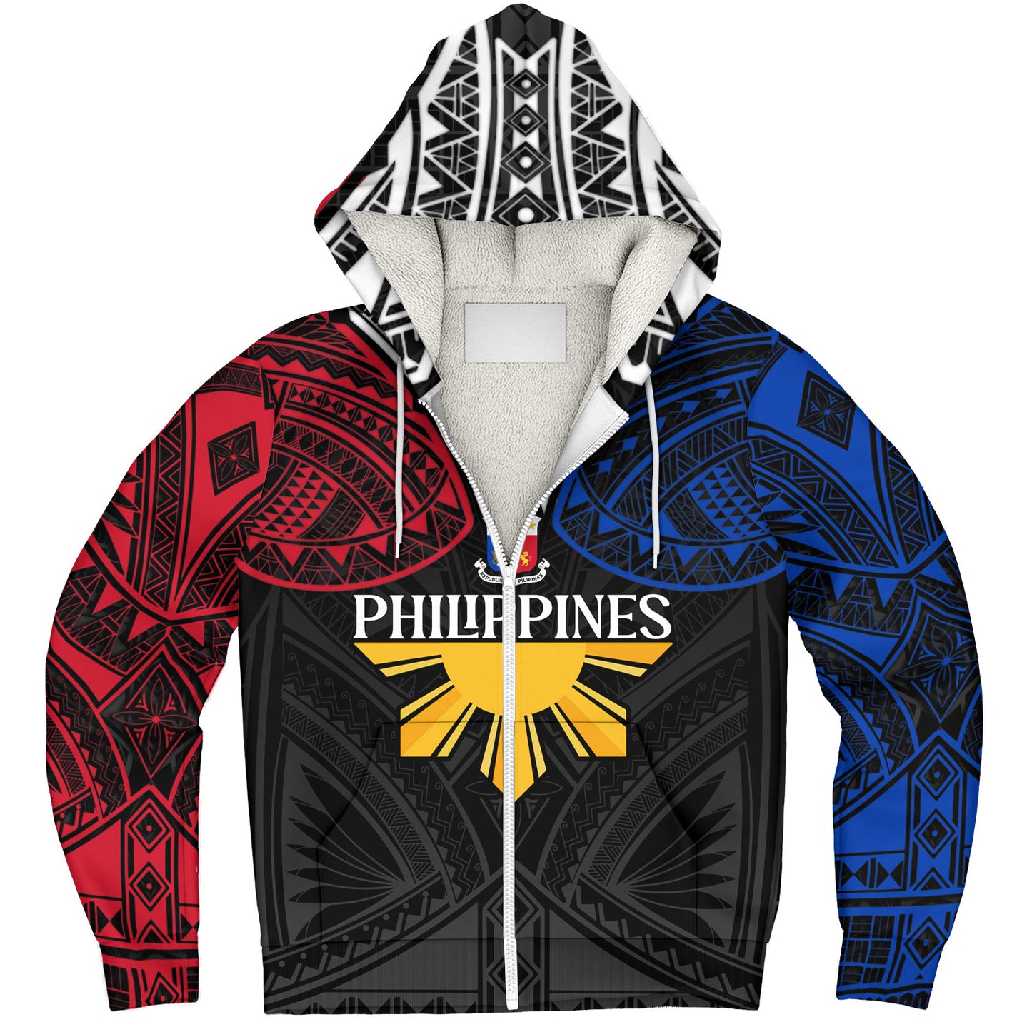 Philippines Filipinos Custom Personalised Sherpa Hoodie Unique Filipino Tribal Tattoos For Inspiration