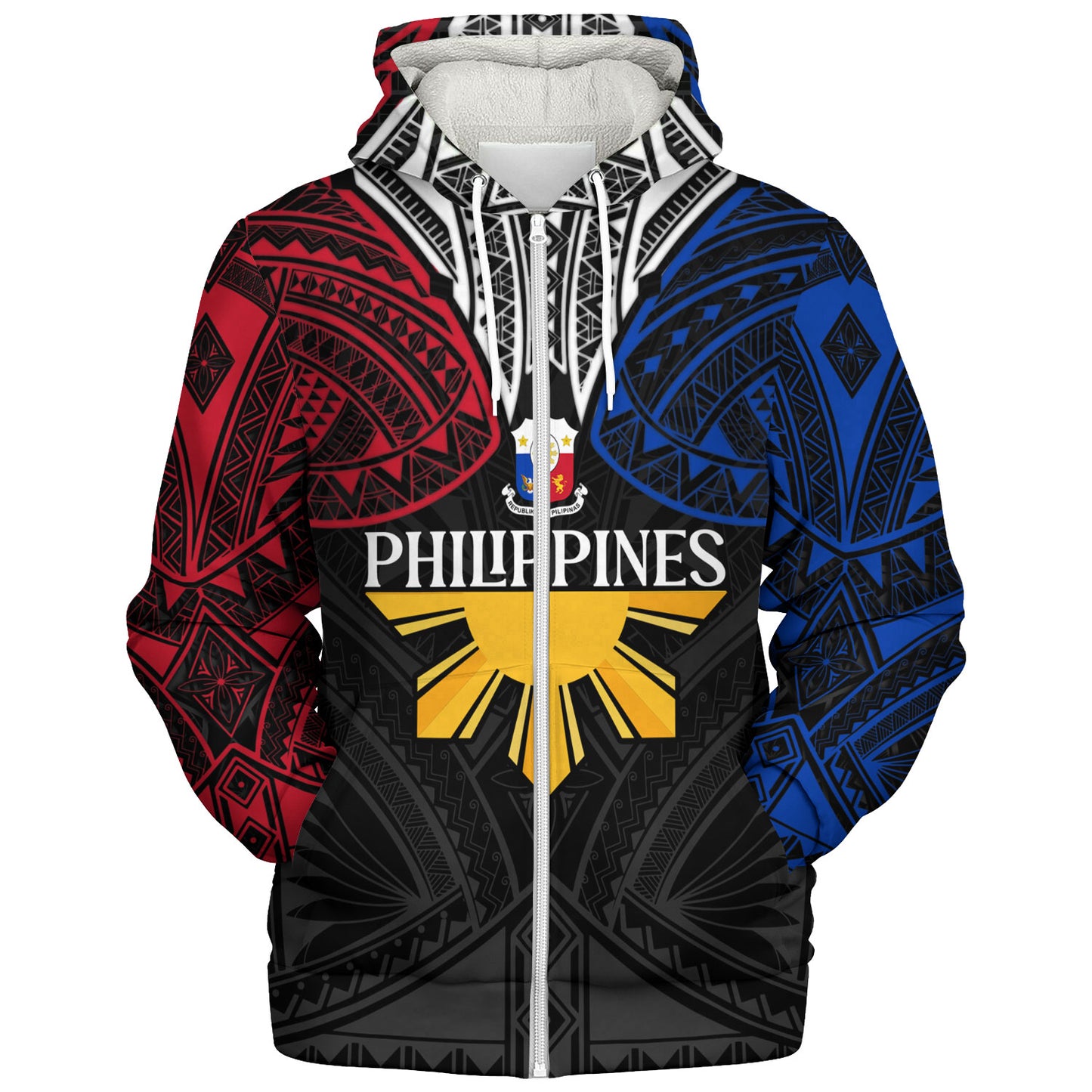 Philippines Filipinos Custom Personalised Sherpa Hoodie Unique Filipino Tribal Tattoos For Inspiration