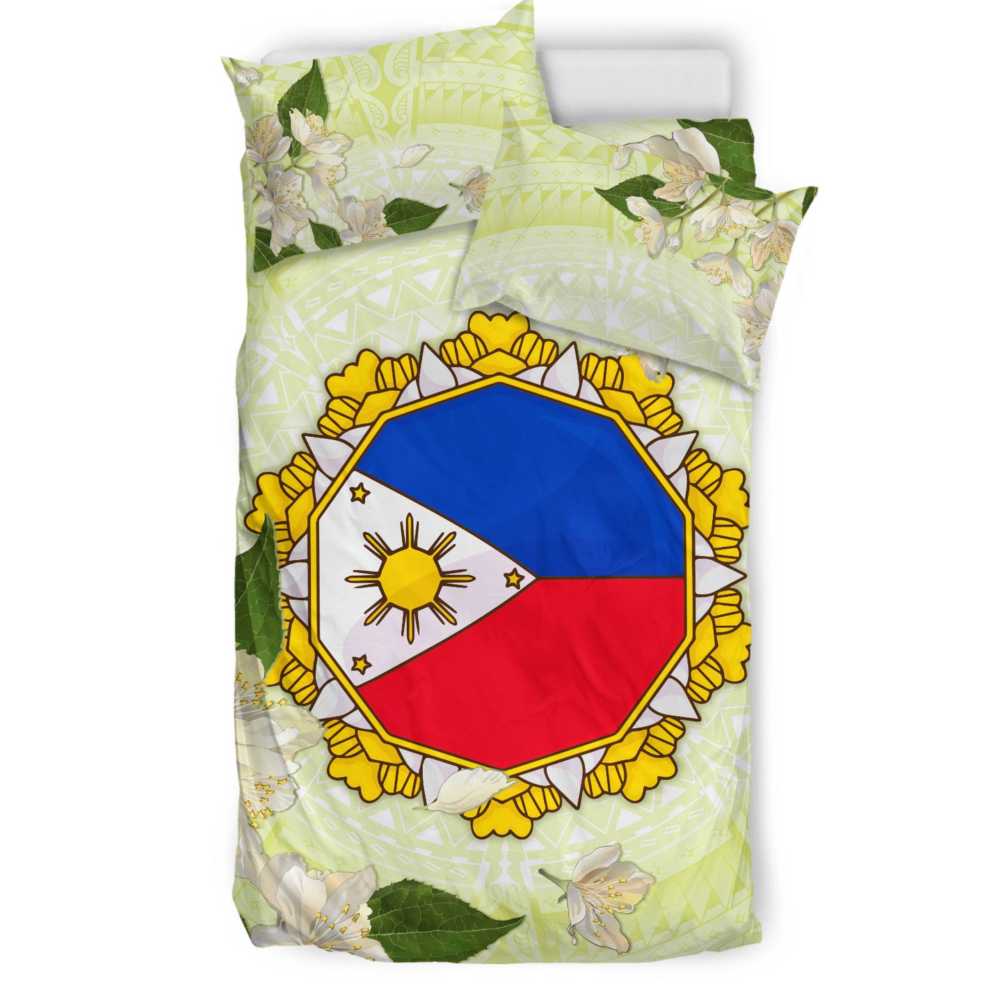 Philippines Filipino Bedding Set Filipino Sun And Jasmine Flowers