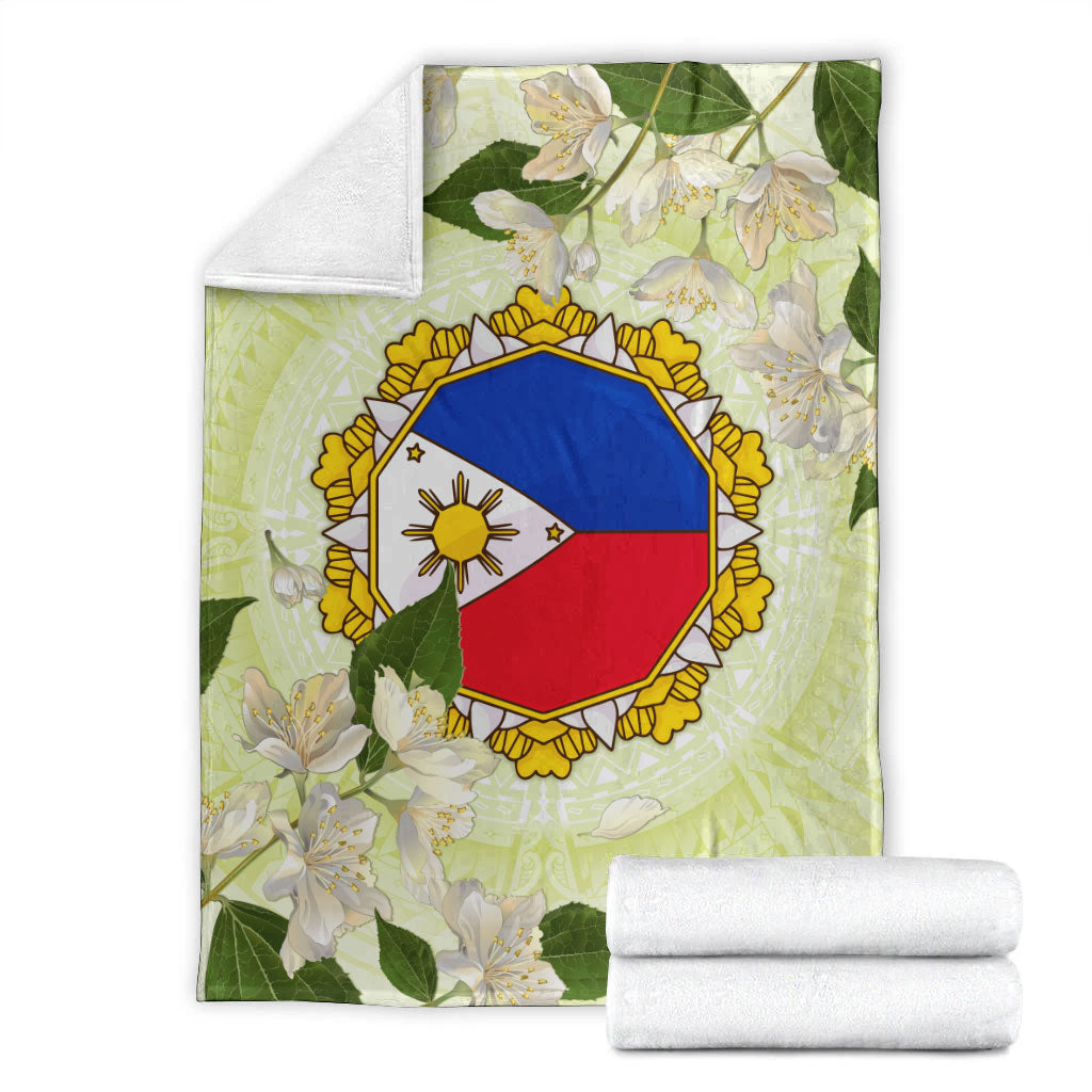 Philippines Filipino Blanket Filipino Sun And Jasmine Flowers