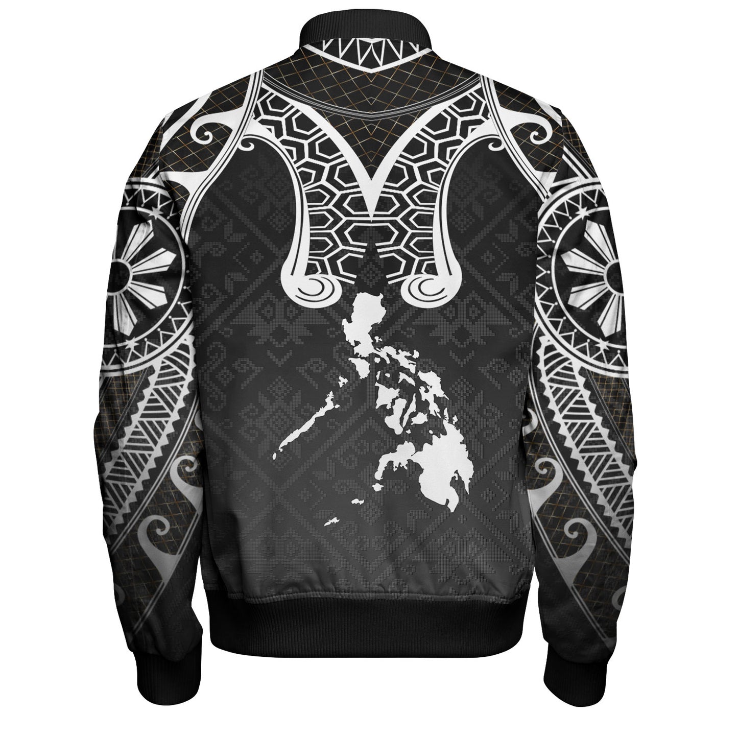 Philippines Filipinos Bomber Jacket Filipino National Tribal Patterns Style