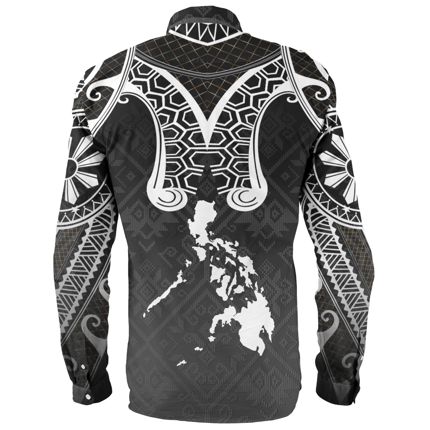 Philippines Filipinos Long Sleeve Shirt Filipino National Tribal Patterns Style
