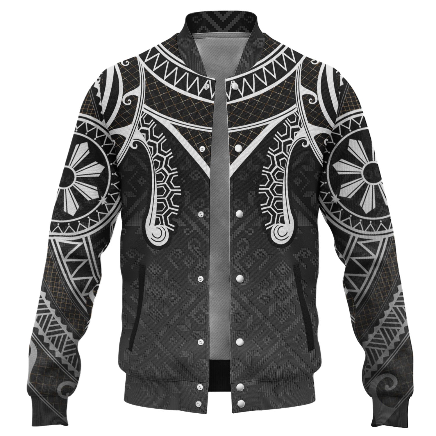 Philippines Filipinos Baseball Jacket Filipino National Tribal Patterns Style