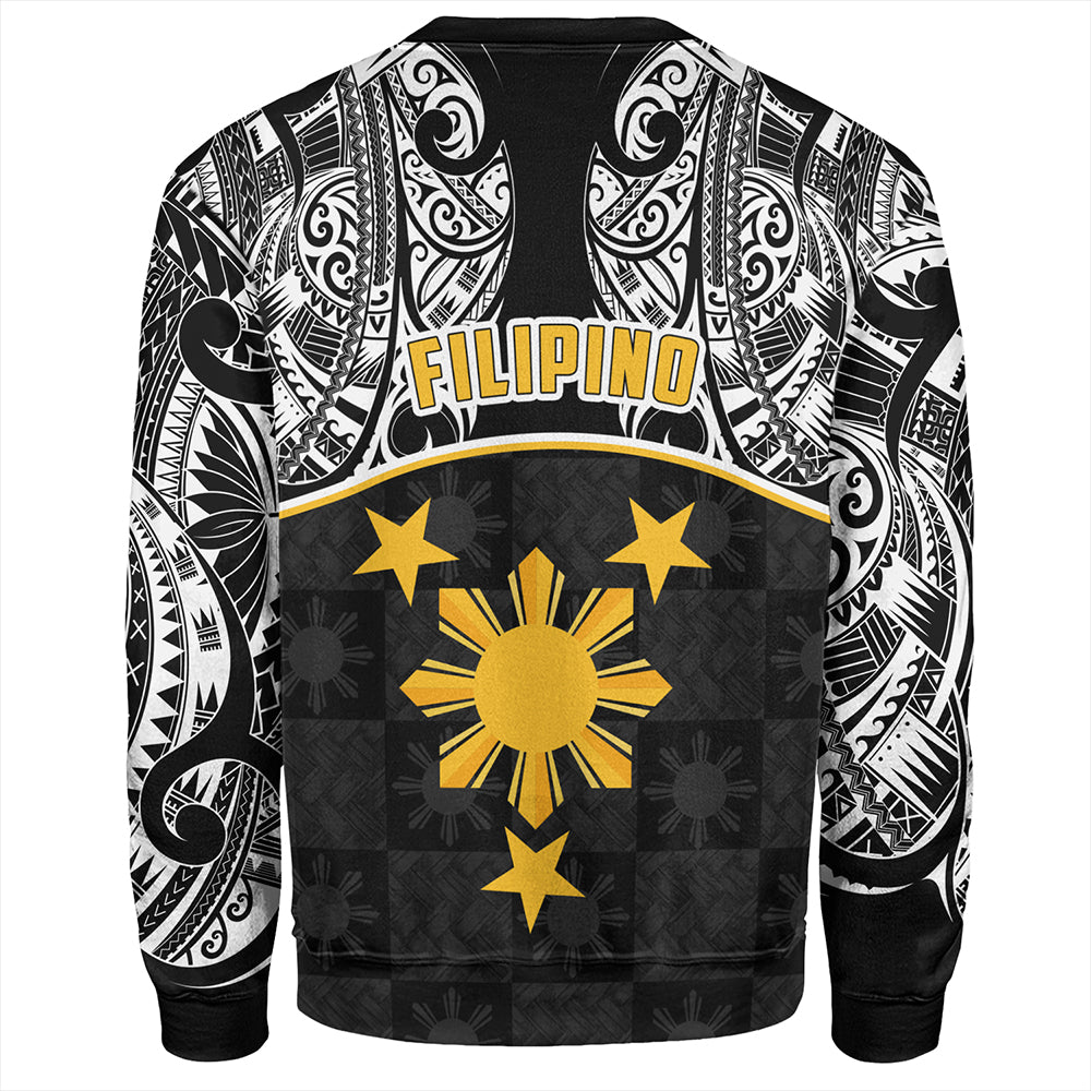 Philippines Filipinos Sweatshirt Tribal Polynesian Demodern Style