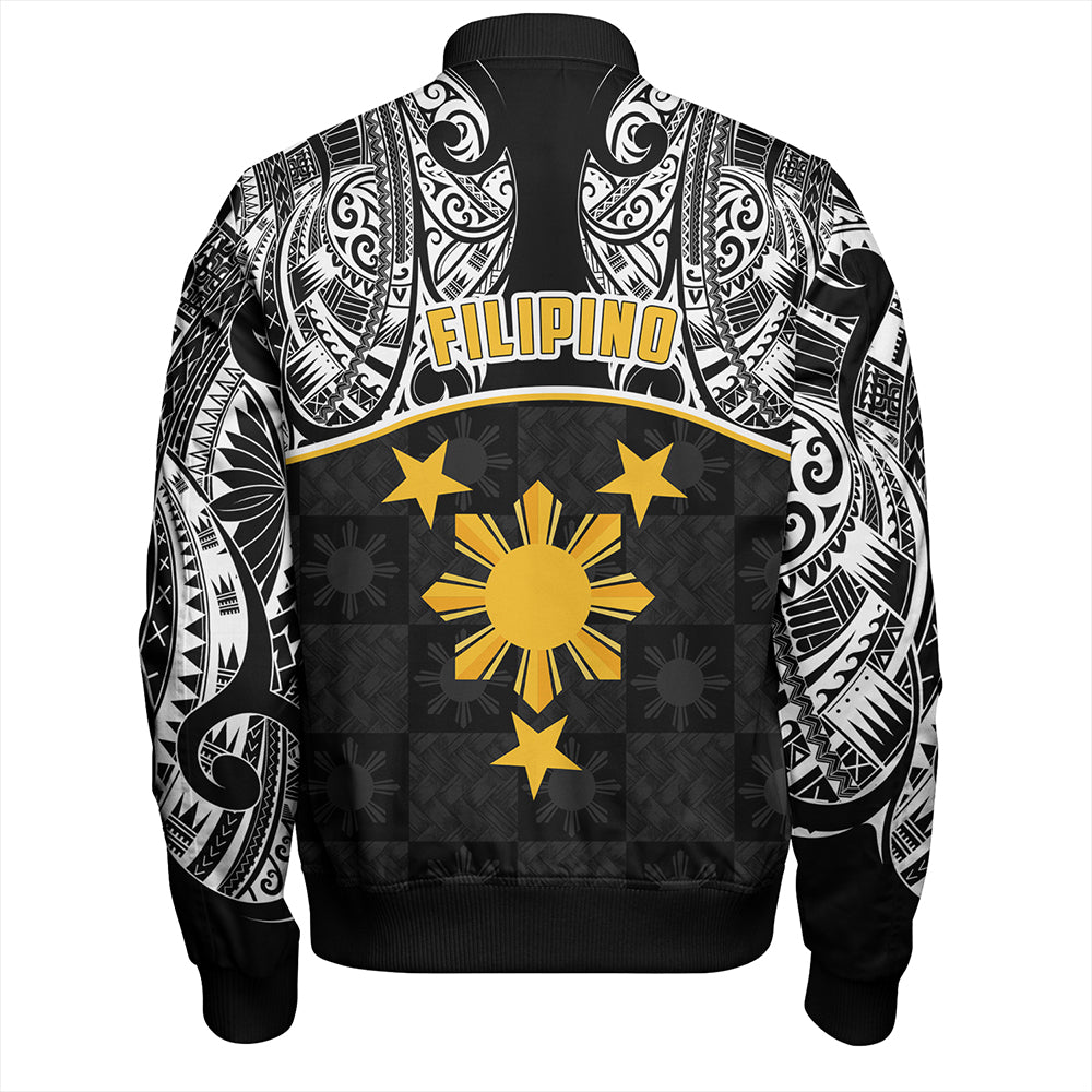 Philippines Filipinos Bomber Jacket Tribal Polynesian Demodern Style