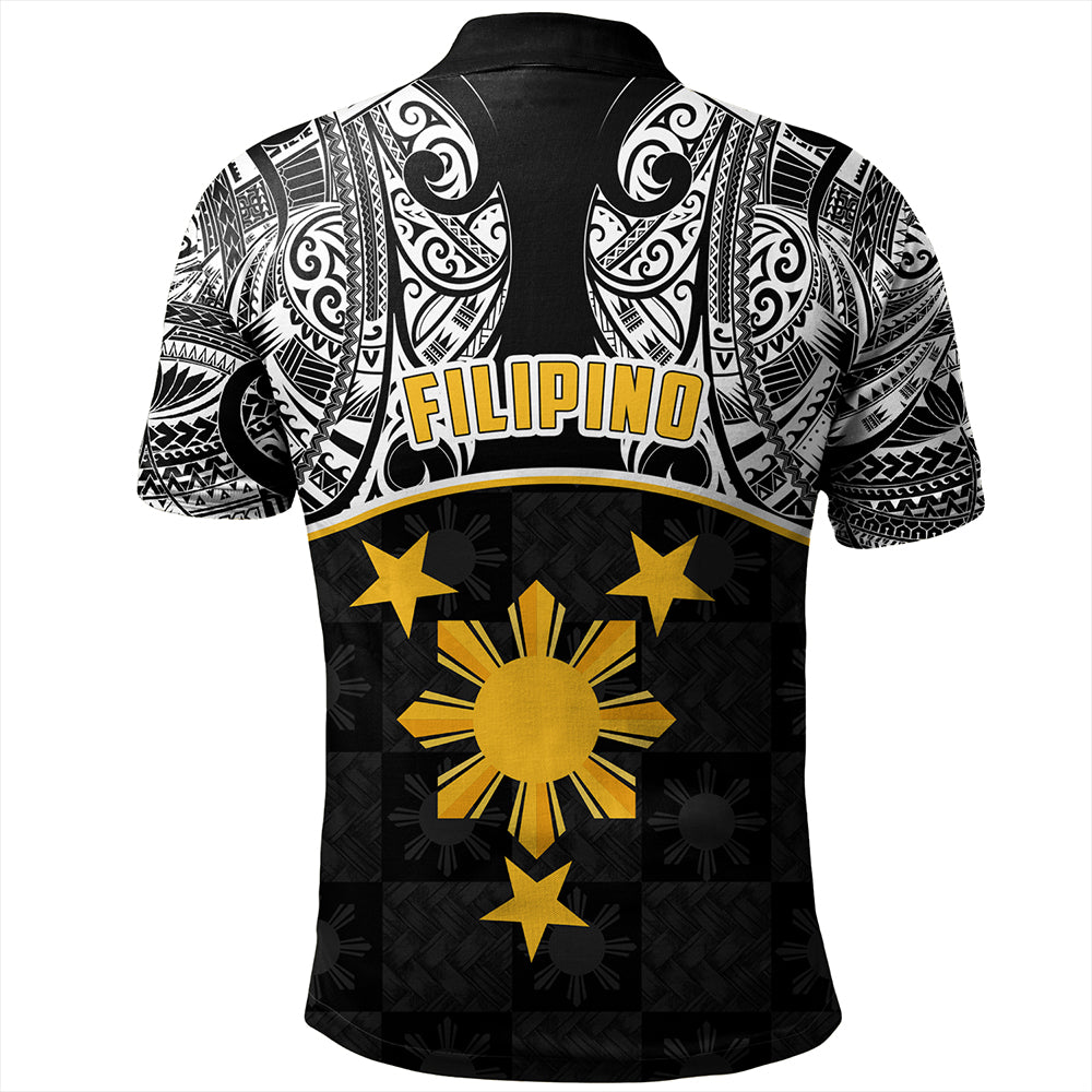 Philippines Filipinos Polo Shirt Tribal Polynesian Demodern Style