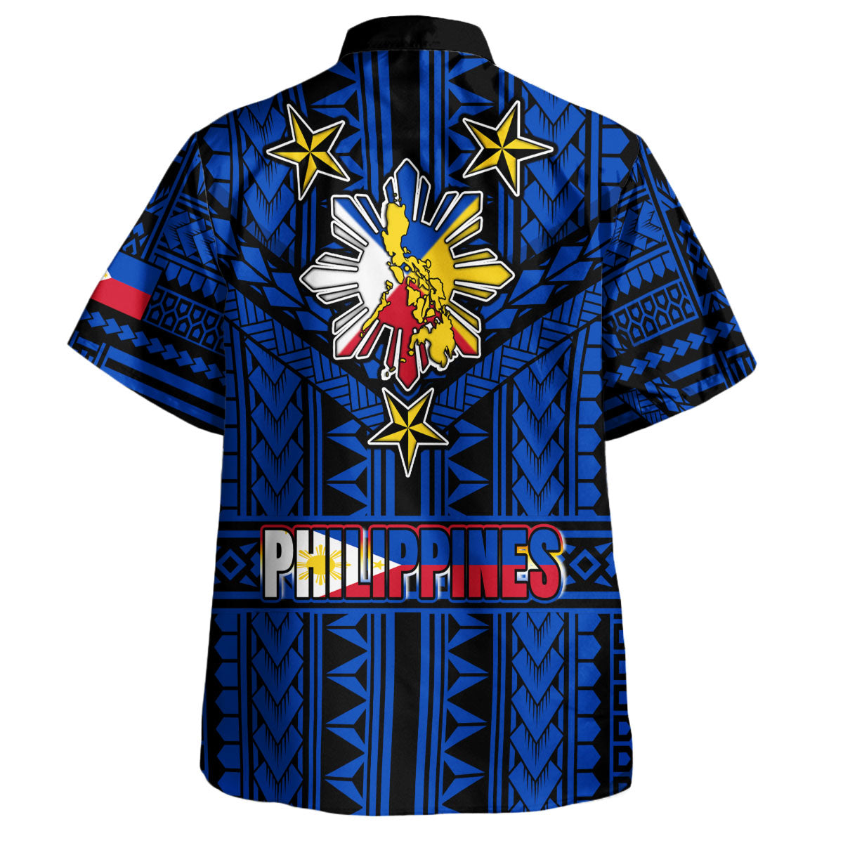 Philippines Hawaiian Shirt - Filipino Sun And Stars Tribal Tattoo Patterns Style