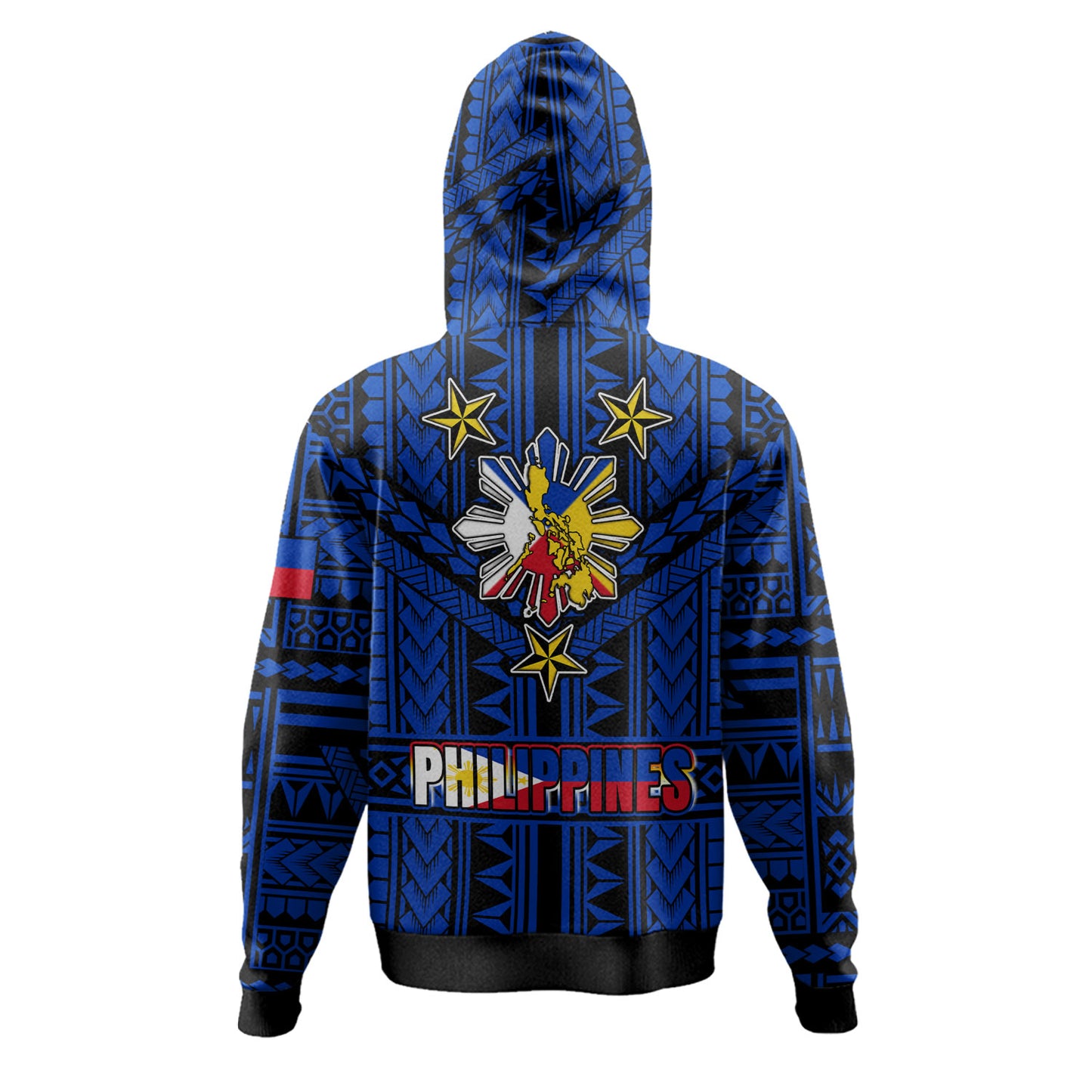 Philippines Hoodie - Filipino Sun And Stars Tribal Tattoo Patterns Style