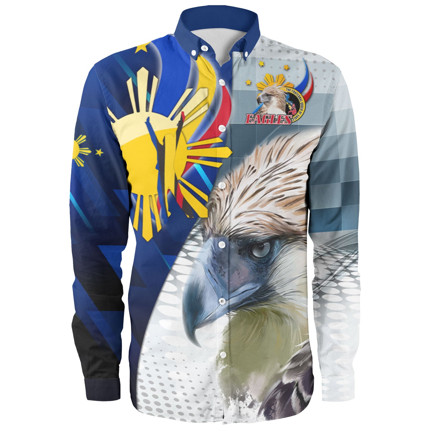 Philippines Long Sleeve Shirt - Philippines Eagles Curve Style