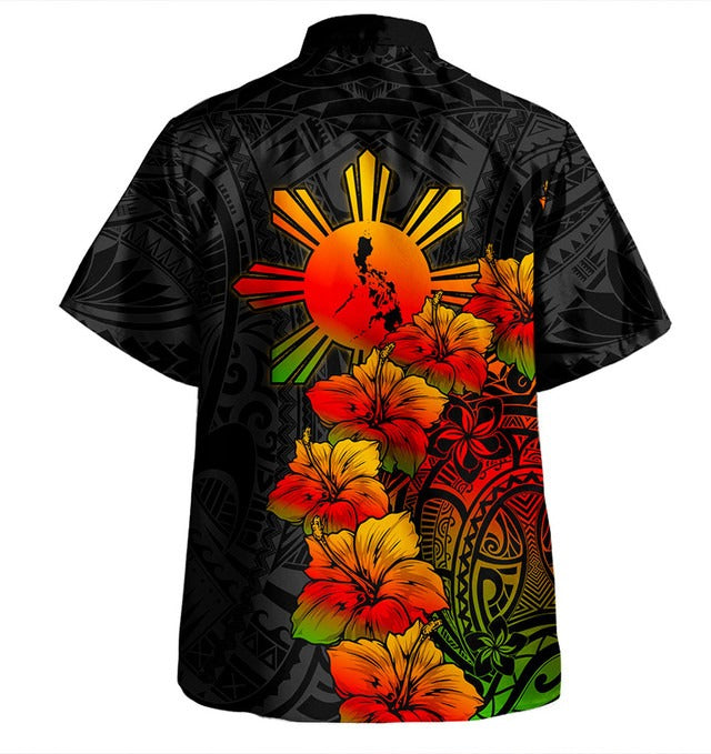 Philippines Filipinos Hawaiian Shirt Style Tropical